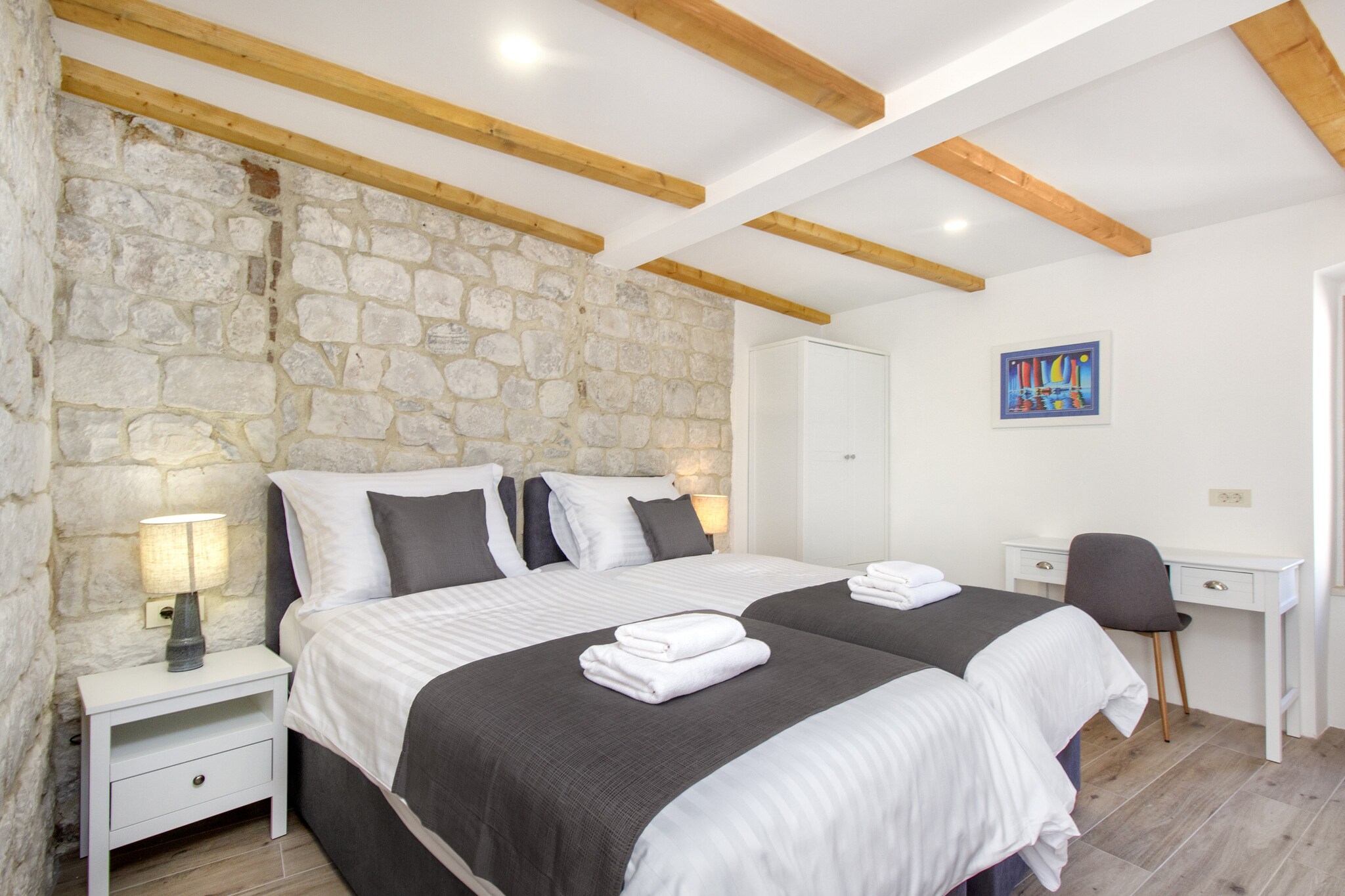 Stone House Trogir-Slaapkamer