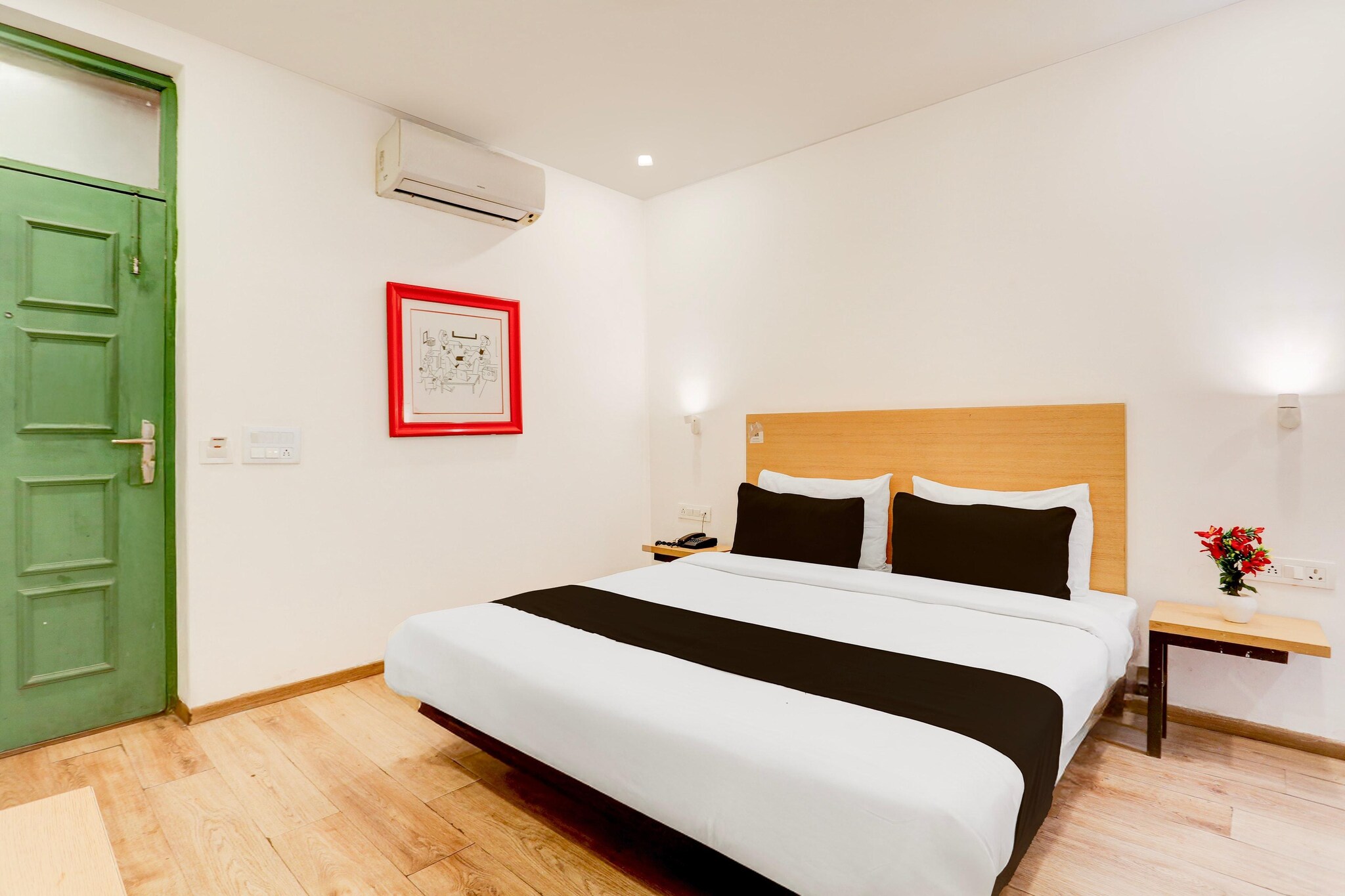 Set within 300 metres of WorldMark Gurgaon and 12 km of MG Road, Elegant Stays near Worldmark Mall Gurgaon offers rooms with air conditioning and a private bathroom in Gurgaon. This 4-star hotel offers room service and free WiFi. The hotel has family rooms.
All guest rooms at the hotel come with a seating area, a flat-screen TV with cable channels and a private bathroom with free toiletries and a shower. Guest rooms feature a desk.
Qutub Minar is 22 km from Elegant Stays near Worldmark Mall Gurgaon, while Tughlaqabad Fort is 29 km from the property. Delhi International Airport is 21 km away.
Unmarried couples are warmly welcome at this property.
Guests with local ID proof are warmly welcome.
Apologies, but we are currently unable to host foreign nationals at this property.
Early Check-In Policy: A full day’s room rate will be charged for check-ins before 6:00 AM. Complimentary early check-in is available between 6:00 AM and 10:00 AM, subject to room availability.
Check-in is only available to guests aged 18 and above. Please provide a government-issued ID to confirm your age.