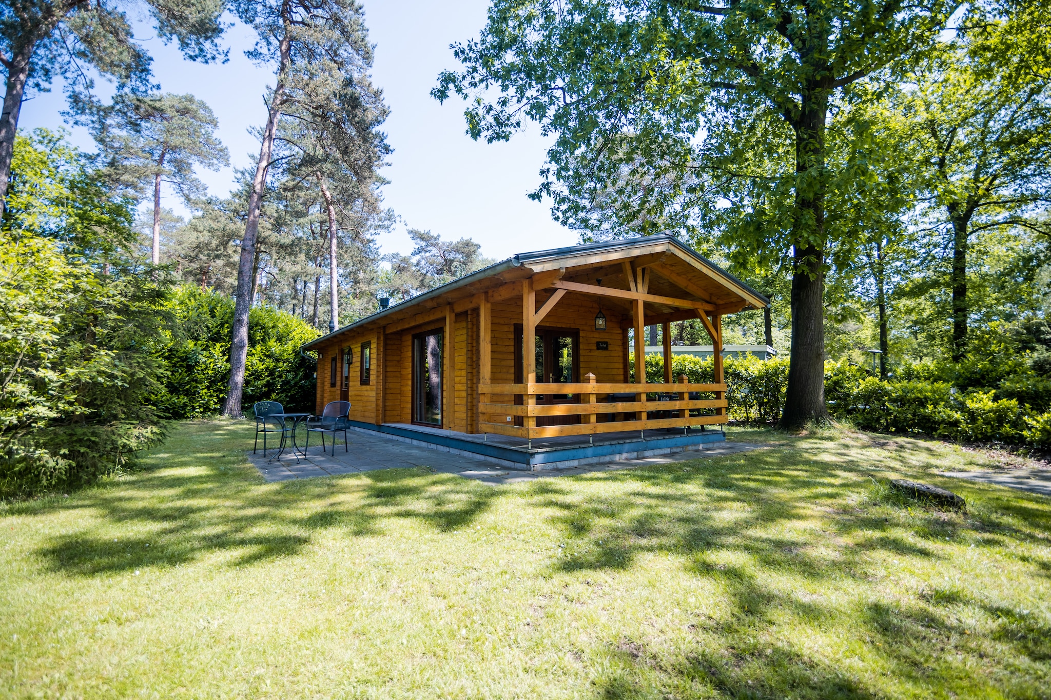 2-persoons wellness lodge-Uitzicht zomer