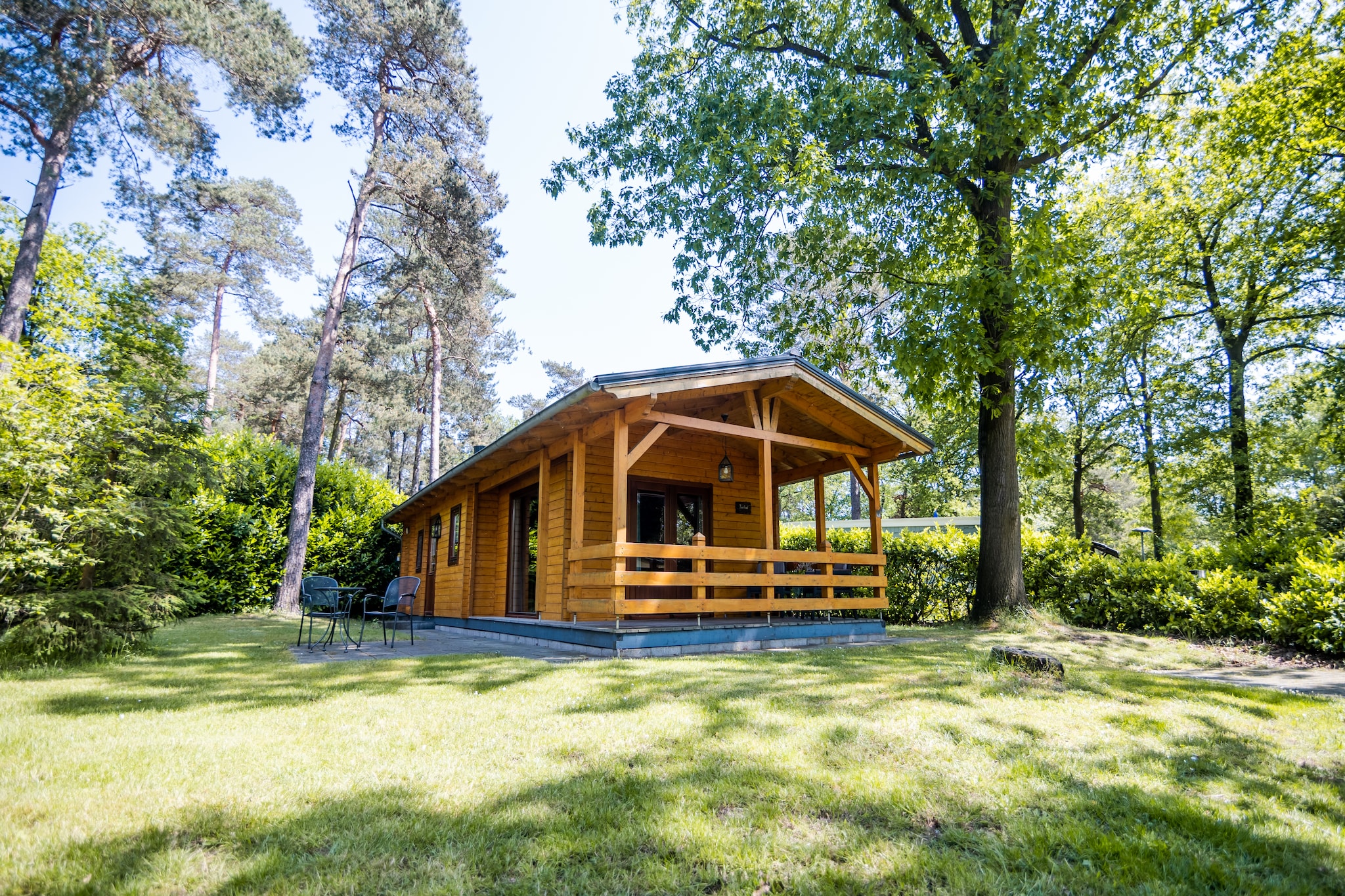 2-persoons wellness lodge-Uitzicht zomer