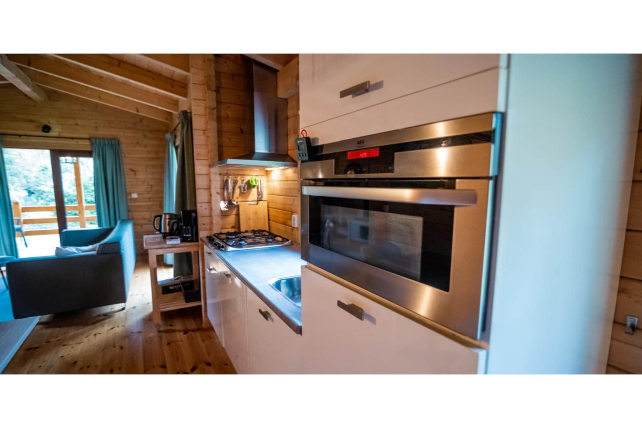 2-persoons wellness lodge-Keuken