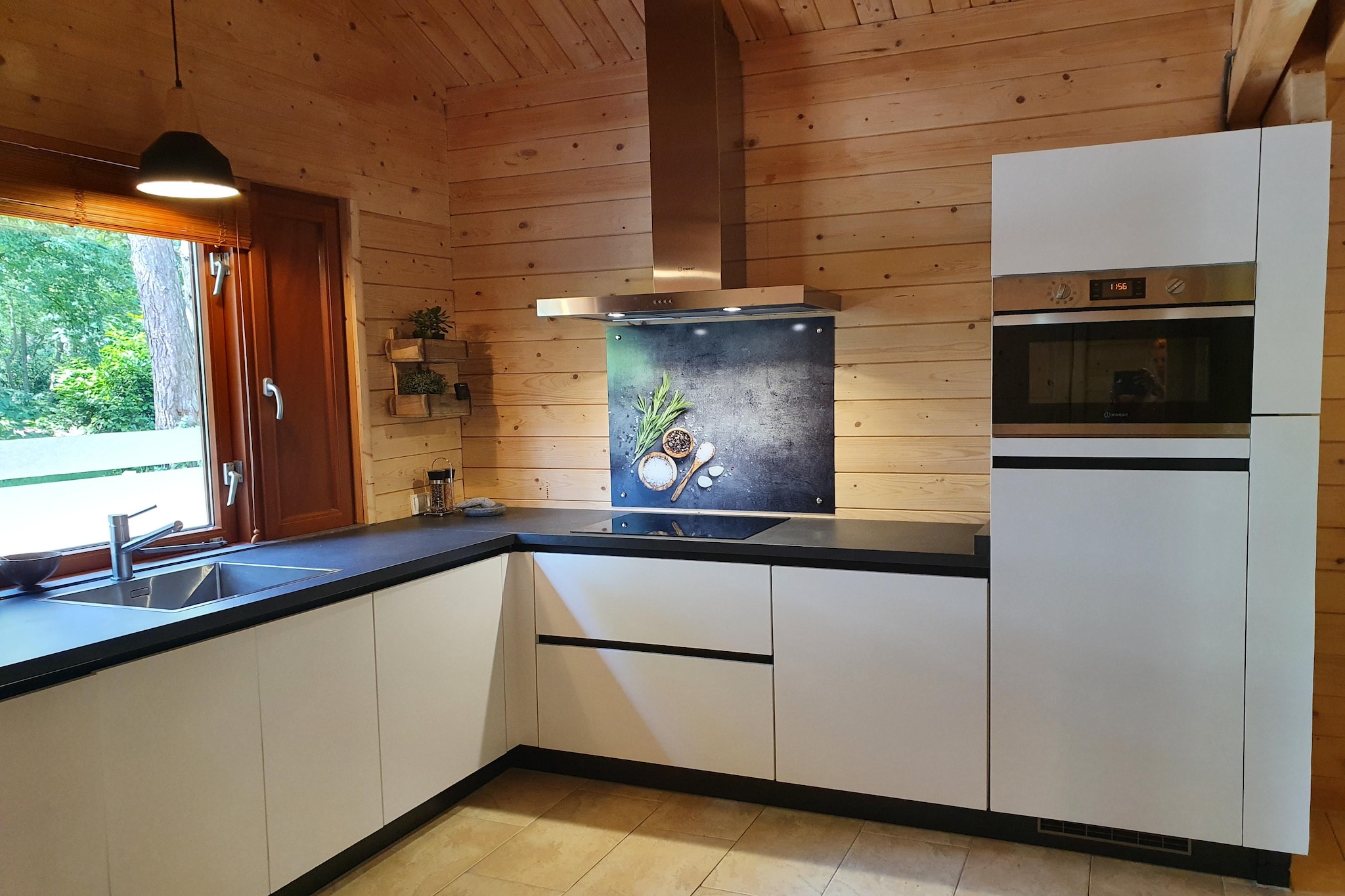 6-persoons luxe bosvilla Casa Madeira-Keuken