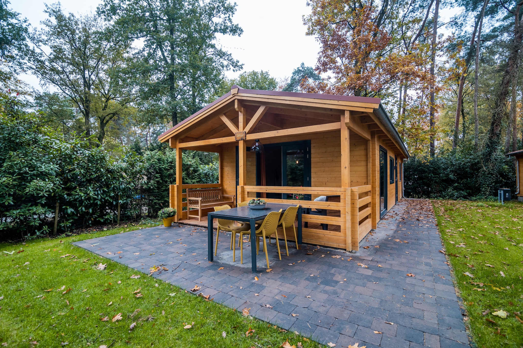 4-persoons wellness lodge-Uitzicht zomer