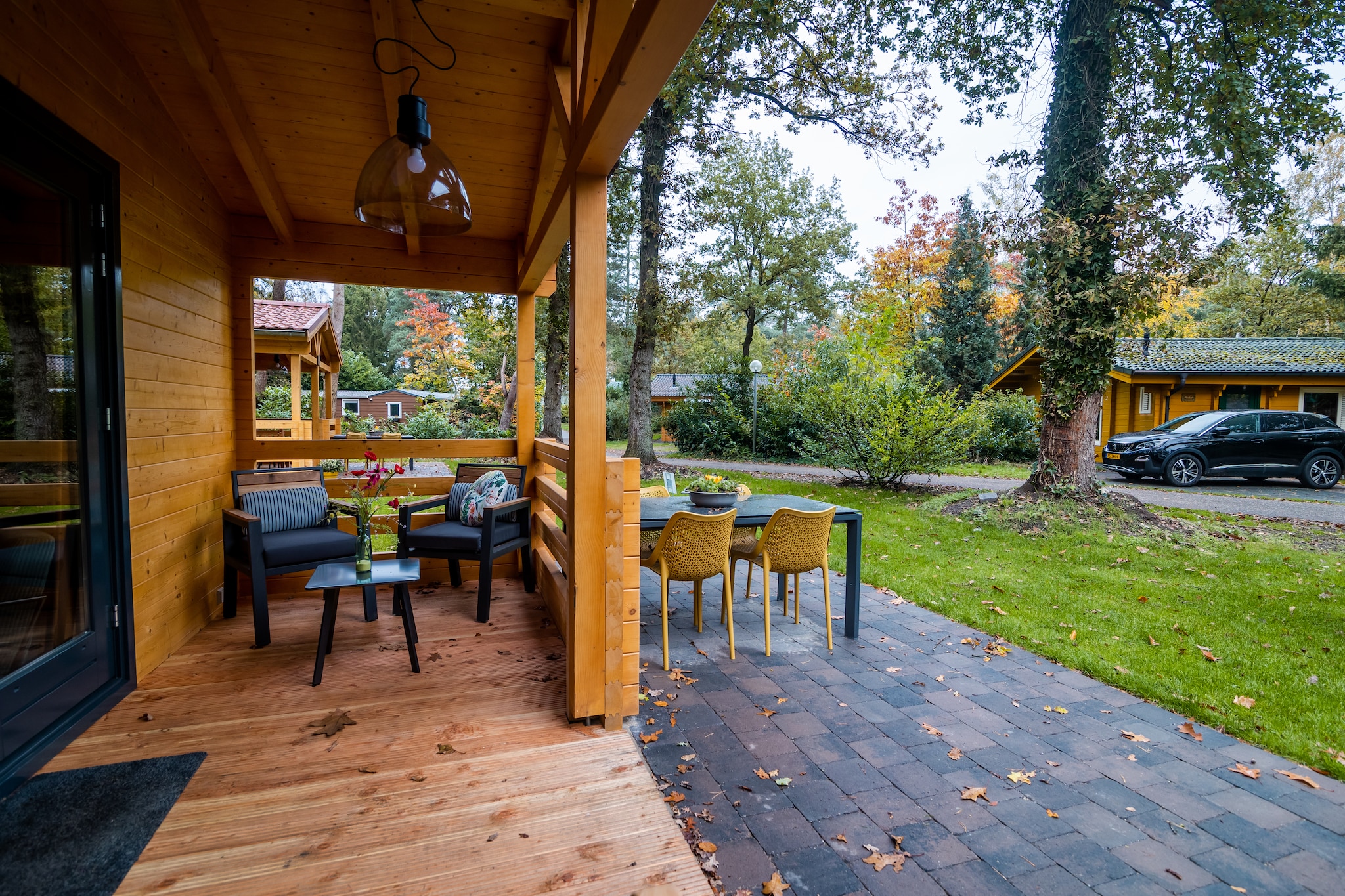 4-persoons wellness lodge-Terrasbalkon