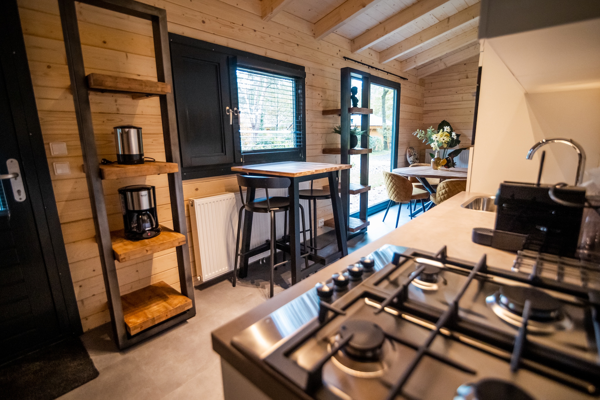4-persoons wellness lodge-Keuken