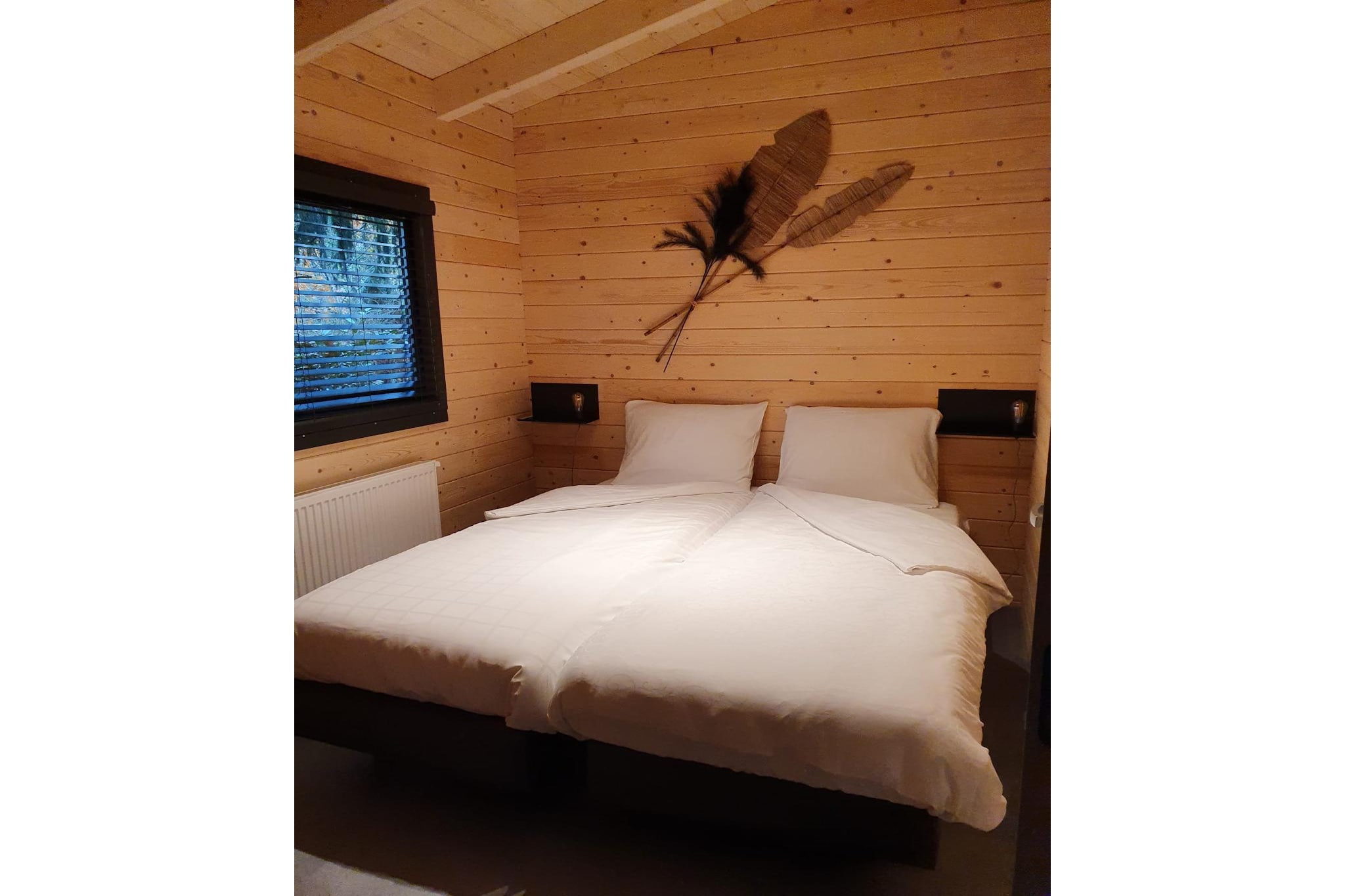 4-persoons wellness lodge-Slaapkamer
