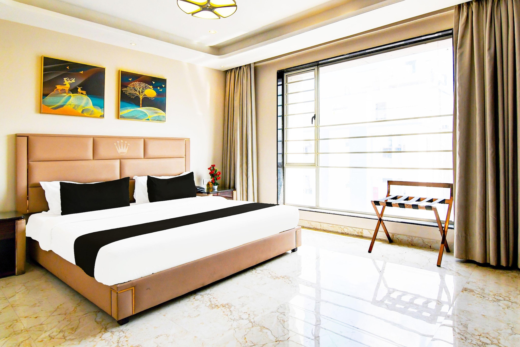 Attractively located in the New Town district of ThÄkurdwari, Premium Stays at New Town by Krish Residency is situated 10 km from Dumdum Metro Station, 12 km from Sealdah Railway Station and 12 km from M G Road Metro Station. Featuring a restaurant, the 4-star hotel has air-conditioned rooms with free WiFi, each with a private bathroom. The accommodation features a shared kitchen and room service for guests.

The rooms at the hotel are fitted with a seating area and a flat-screen TV with satellite channels. All rooms have a desk.

Staff at the 24-hour front desk speak English and Hindi.

Esplanade Metro Station is 14 km from Premium Stays at New Town by Krish Residency, while New Market is 14 km from the property. Netaji Subhash Chandra Bose International Airport is 10 km away.

Unmarried couples are warmly welcome at this property.
Guests with local ID proof are warmly welcome.
Early Check-In Policy: A full dayâ€™s room rate will be charged for check-ins before 6:00 AM. Complimentary early check-in is available between 6:00 AM and 10:00 AM, subject to room availability.
Check-in is only available to guests aged 18 and above. Please provide a government-issued ID to confirmÂ yourÂ age.
