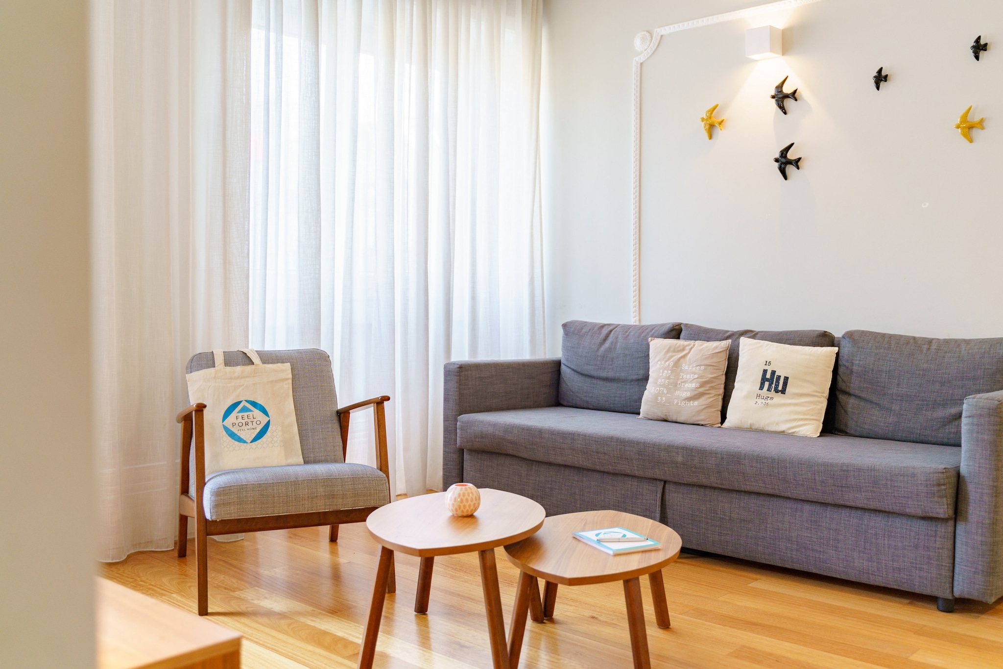 Feel Porto Downtown Charming Apartment I-Woonkamer