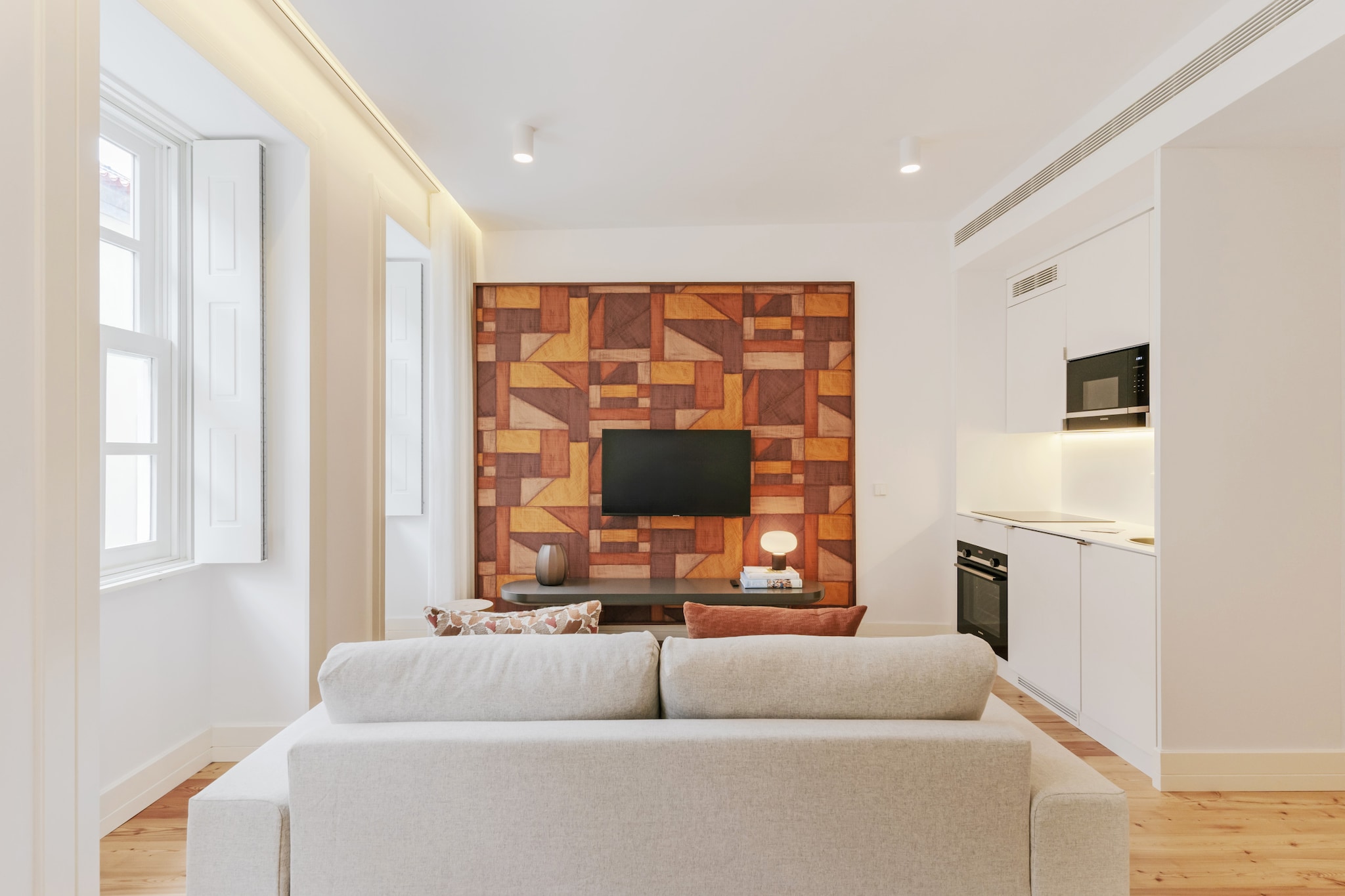 Feel Porto Clérigos Charm Flat 1.2-Woonkamer