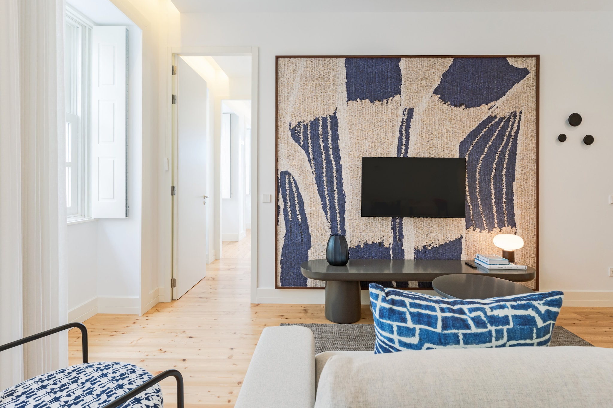 Feel Porto Clérigos Charm Flat 3.1-Woonkamer
