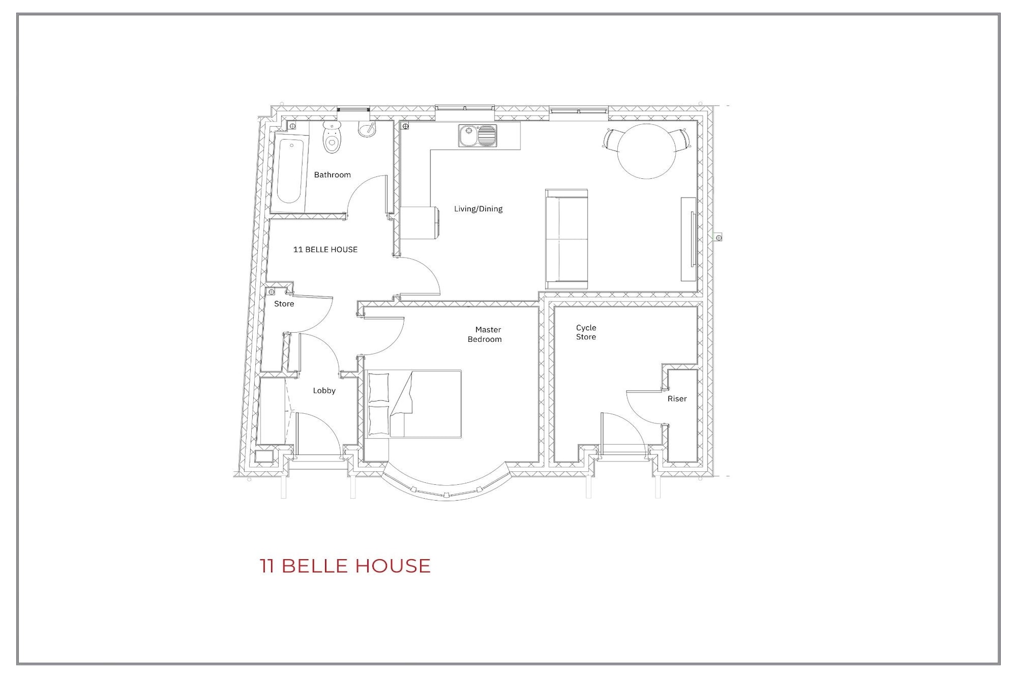 No.11, Belle House-Plattegrond