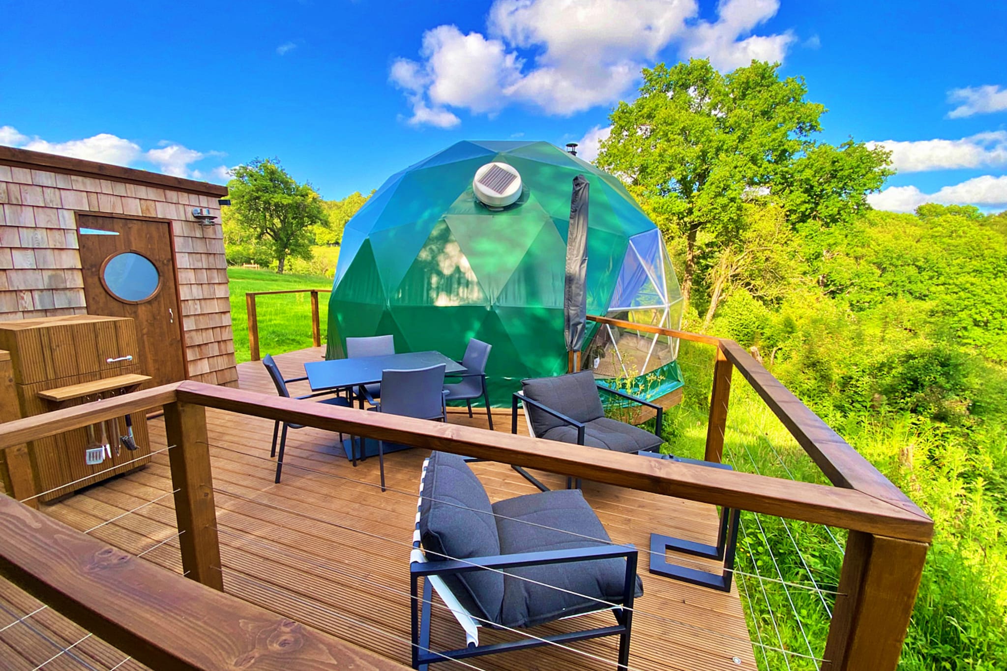 Scotney Luxury Dome-Buitenlucht