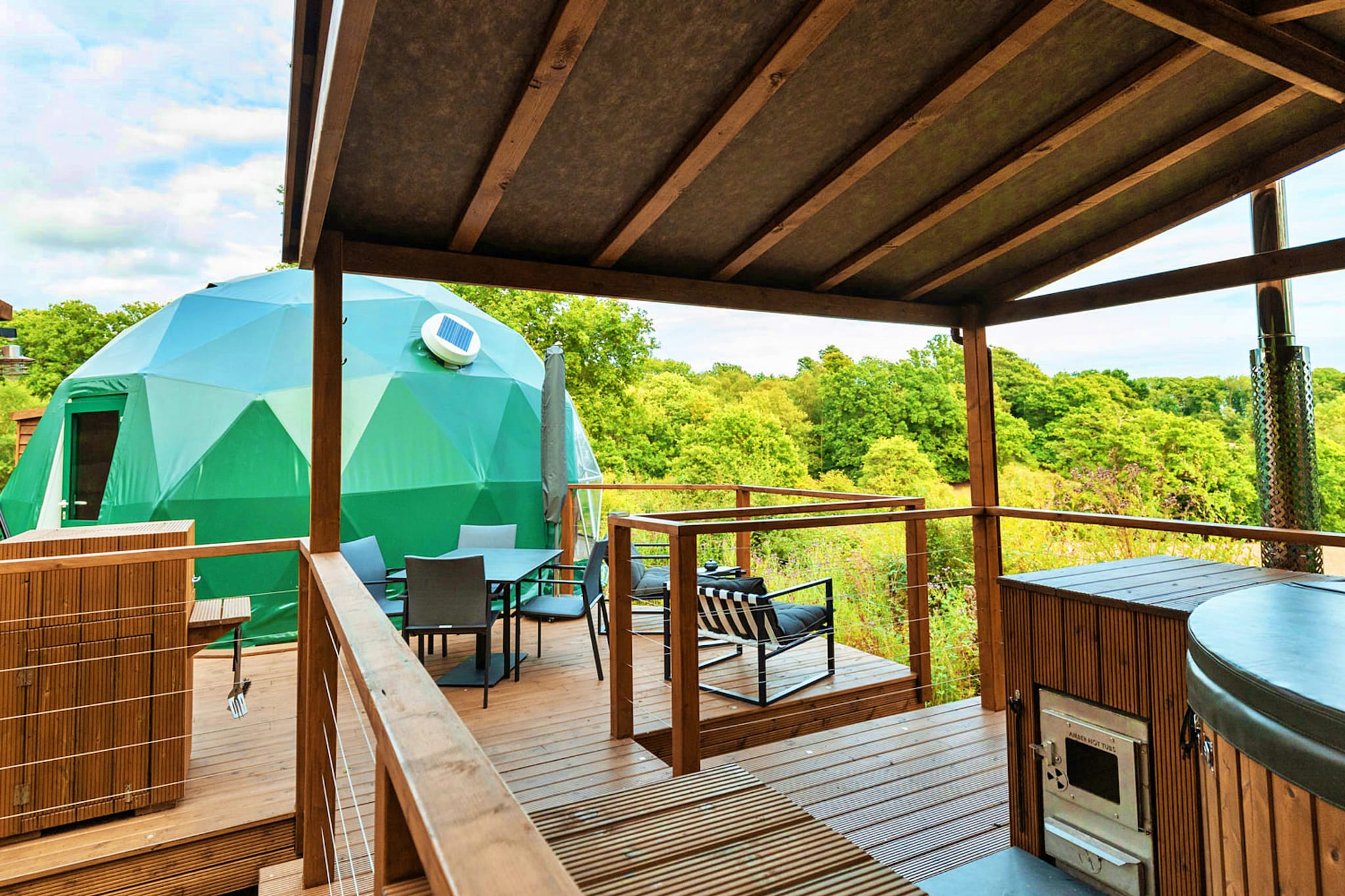 Scotney Luxury Dome-Buitenlucht