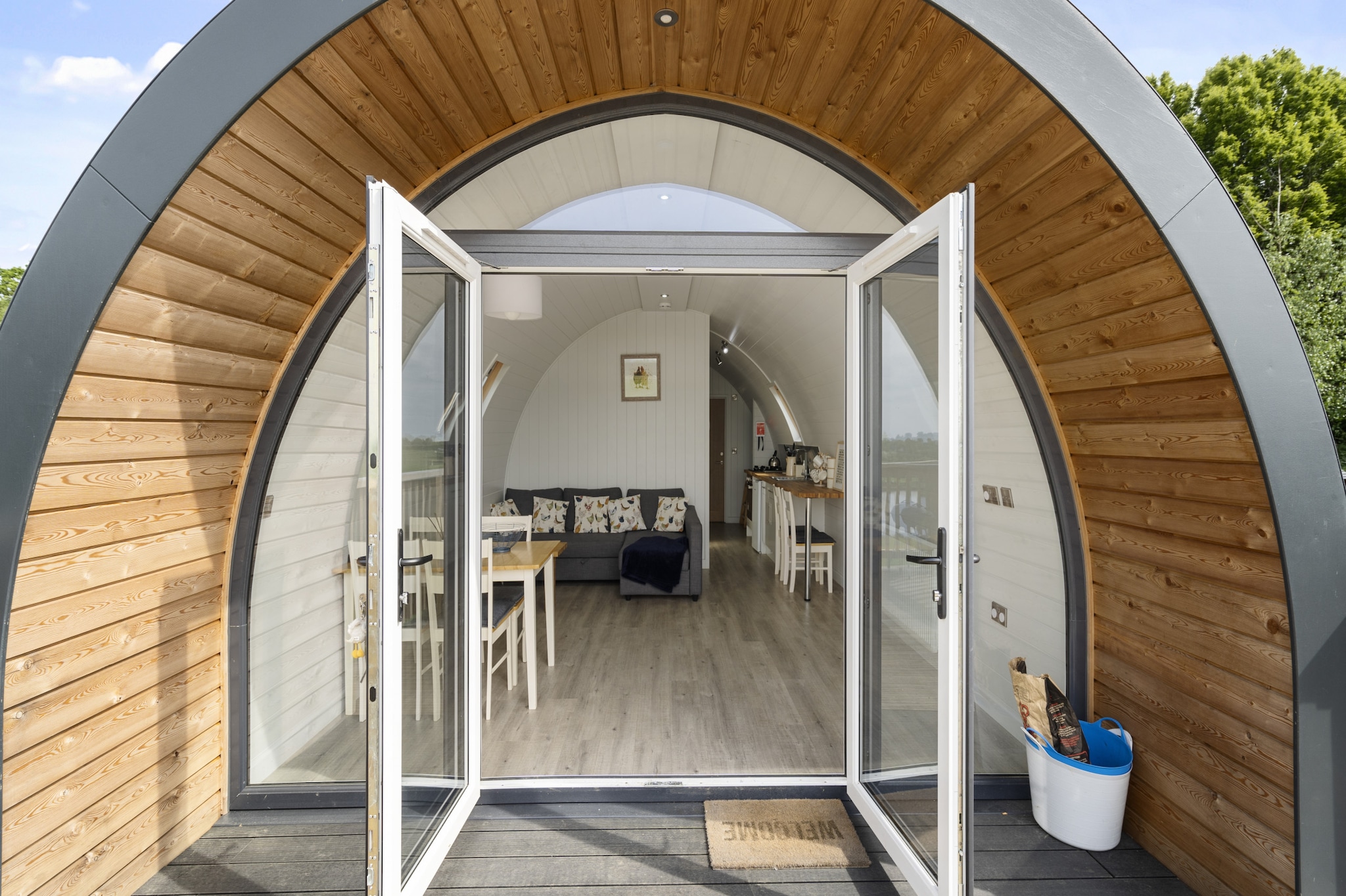 The Highland Camping Pod-Hal-ontvangst