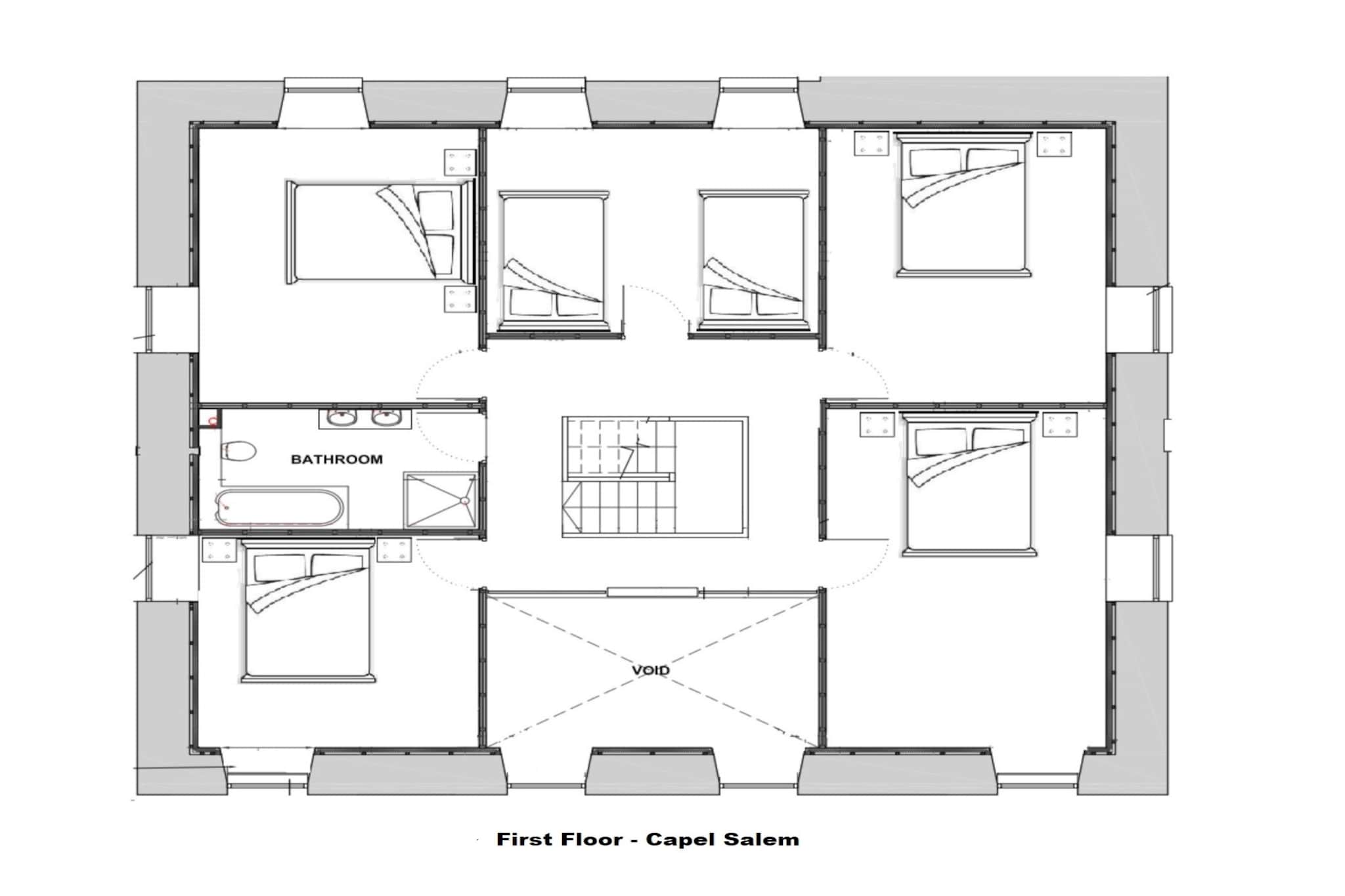 Capel Salem-Plattegrond