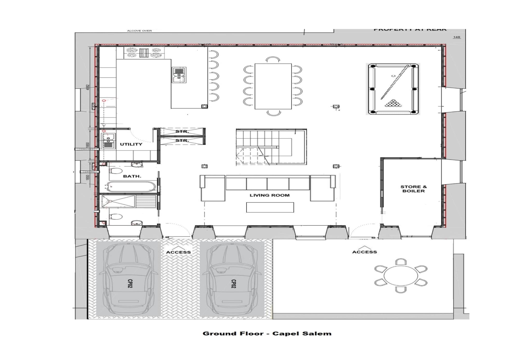 Capel Salem-Plattegrond