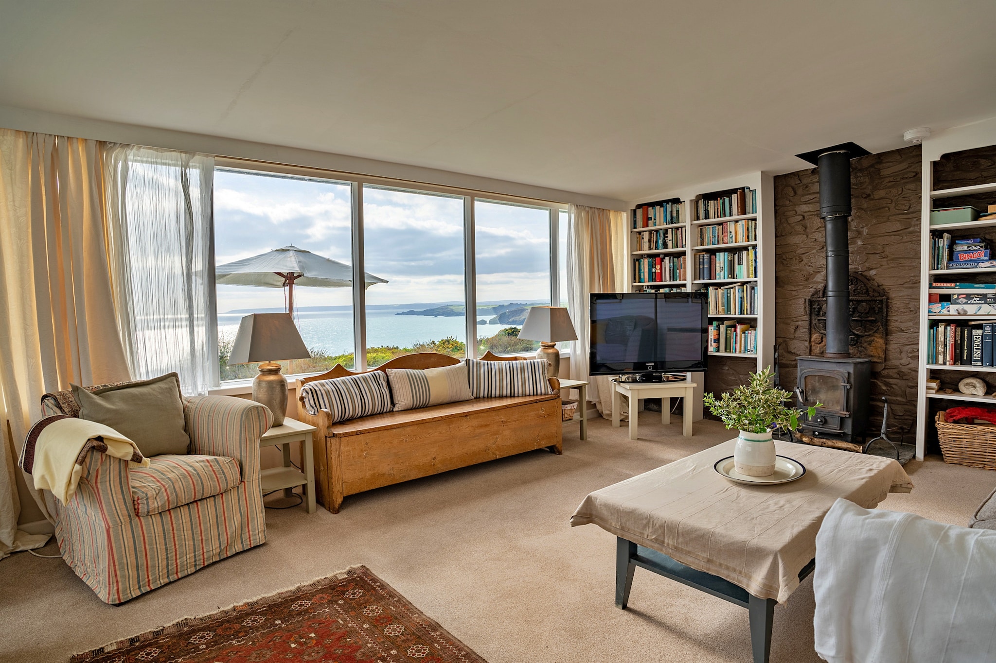 Lesceave Cottage-Woonkamer