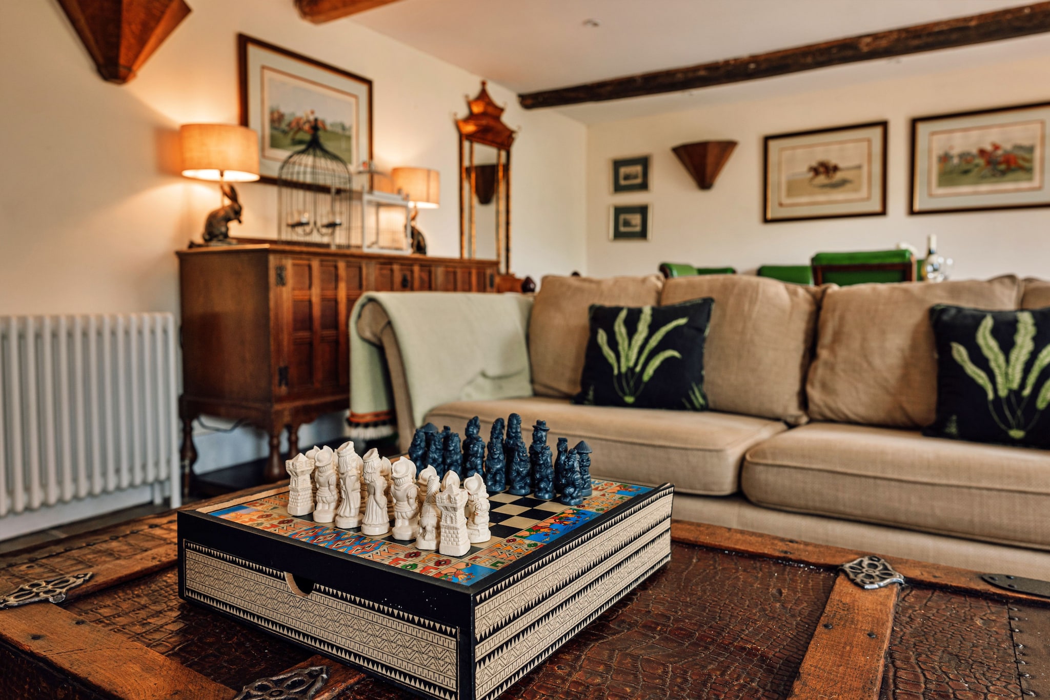 Beili Glas Cottage-Woonkamer
