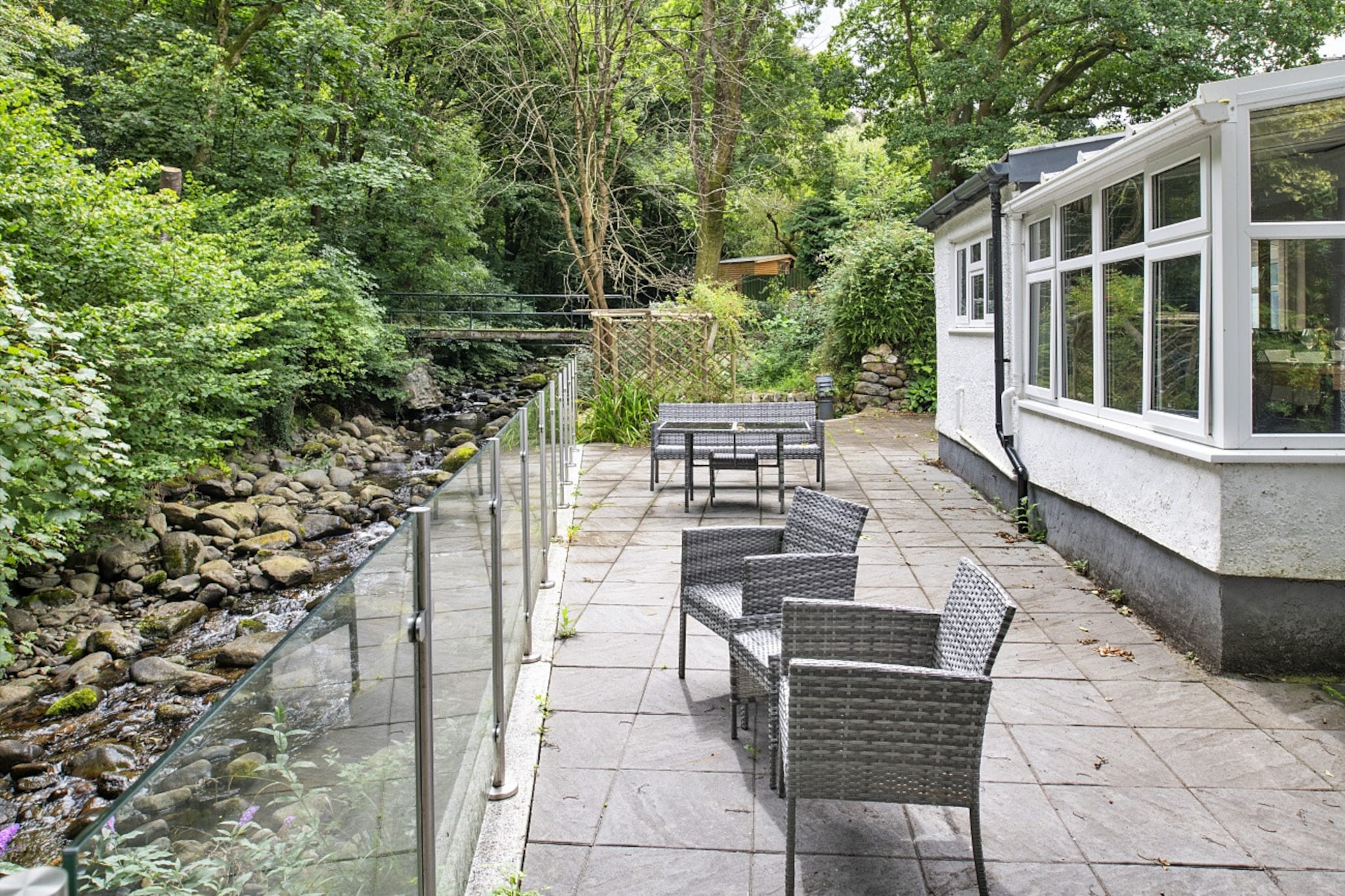 Nant Cottage-Tuinen zomer