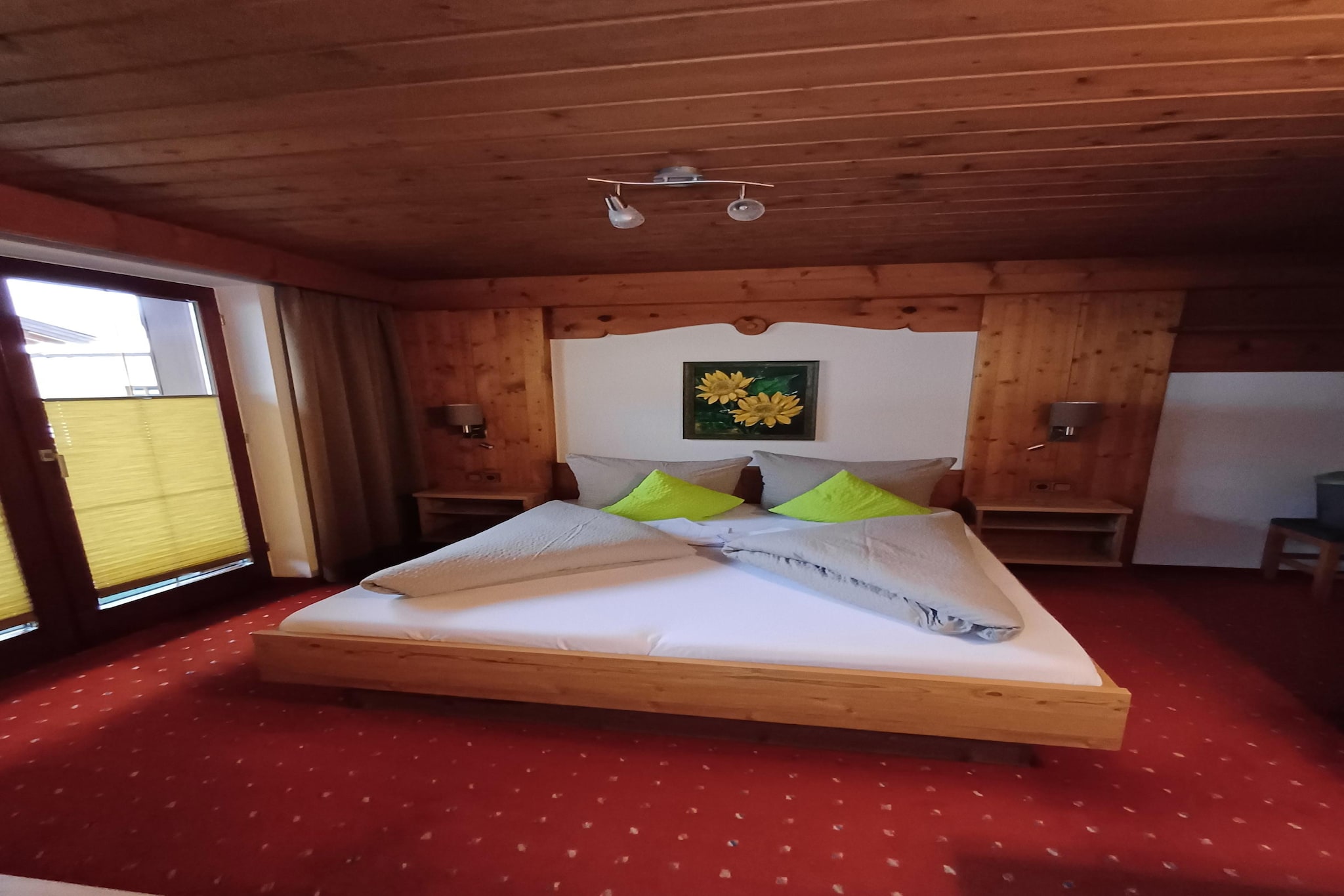 On the 1st floor: (Large kitchen(TV(satellite), radio, oven, dishwasher, fridge-freezer), bedroom(single bed, washbasin), bedroom(double bed, washbasin), bedroom(single bed, double bed, washbasin), bathroom(2x shower(unit), washbasin, toilet), toilet)\n\nbalcony, heating(central), 2x parking, children\'s bed(on request), high chair(on request)