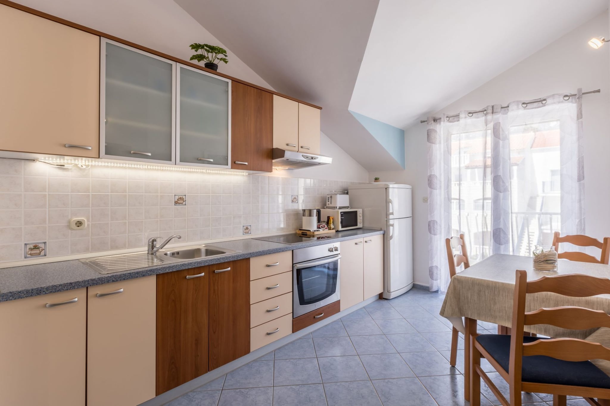 Adriatic Island Sea View Apartments - One Bedroom Apartment with Terrace (A1)-Cuisine