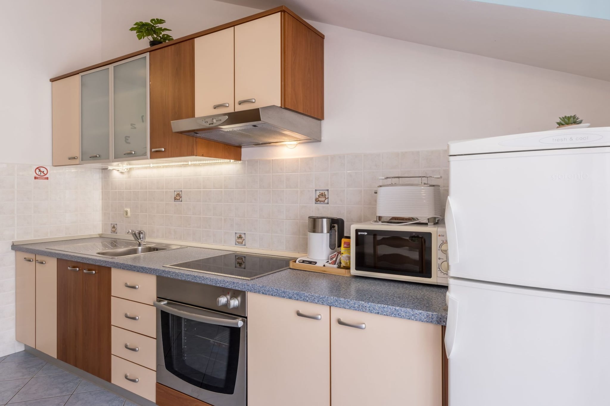 Adriatic Island Sea View Apartments - One Bedroom Apartment with Terrace (A1)-Cuisine