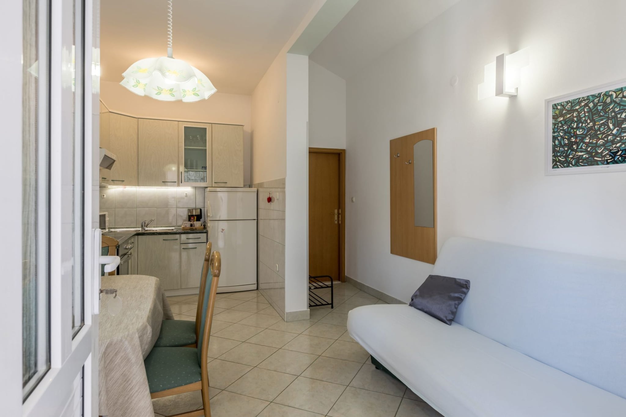 Adriatic Island Sea View Apartments - Comfort One Bedroom Apartment with Terrace and Sea View (A2)-Cuisine