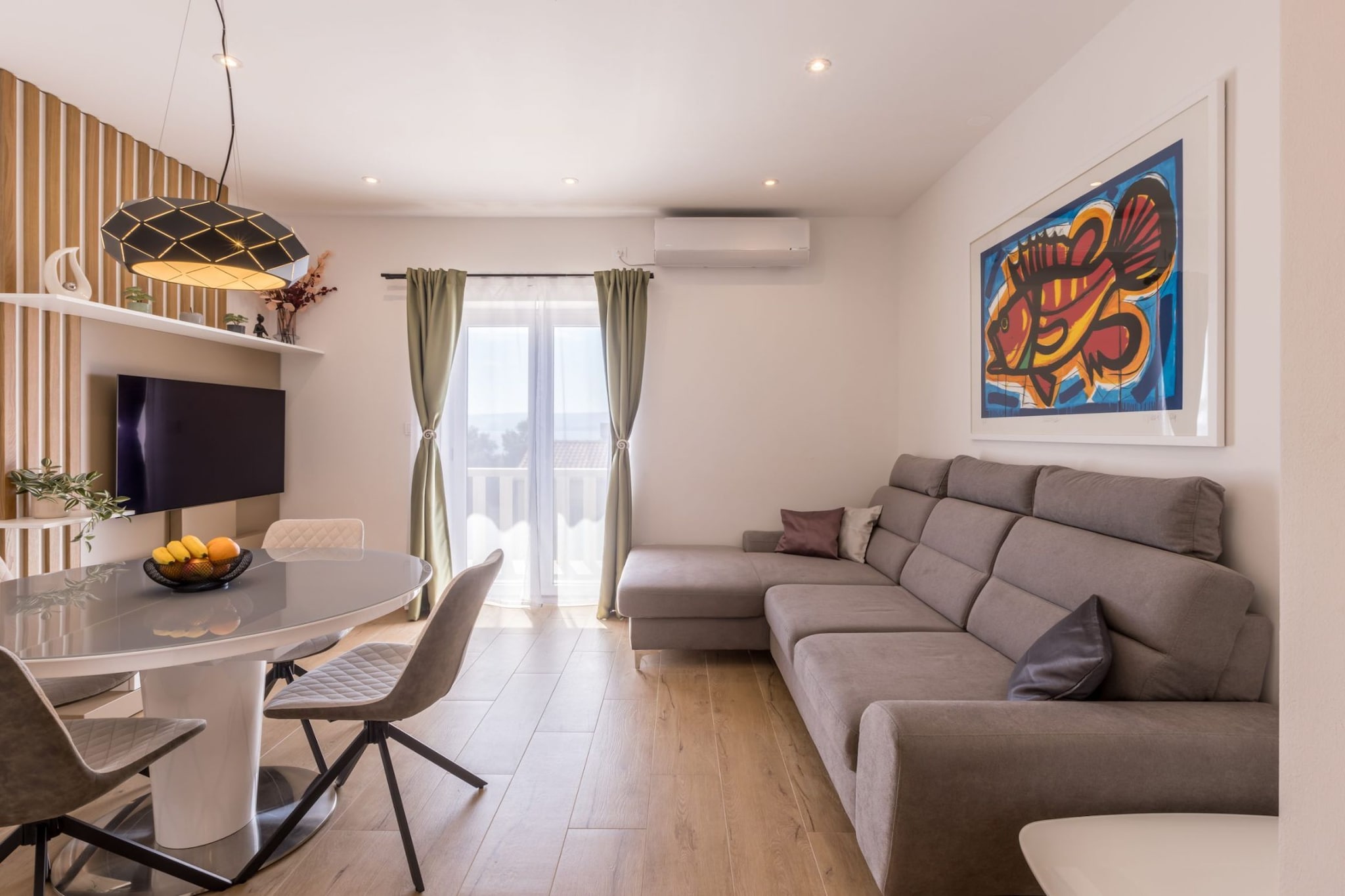 Adriatic Island Sea View Apartments - Three  Bedroom Apartment with Terrace and Sea View (A4)-Salle à manger