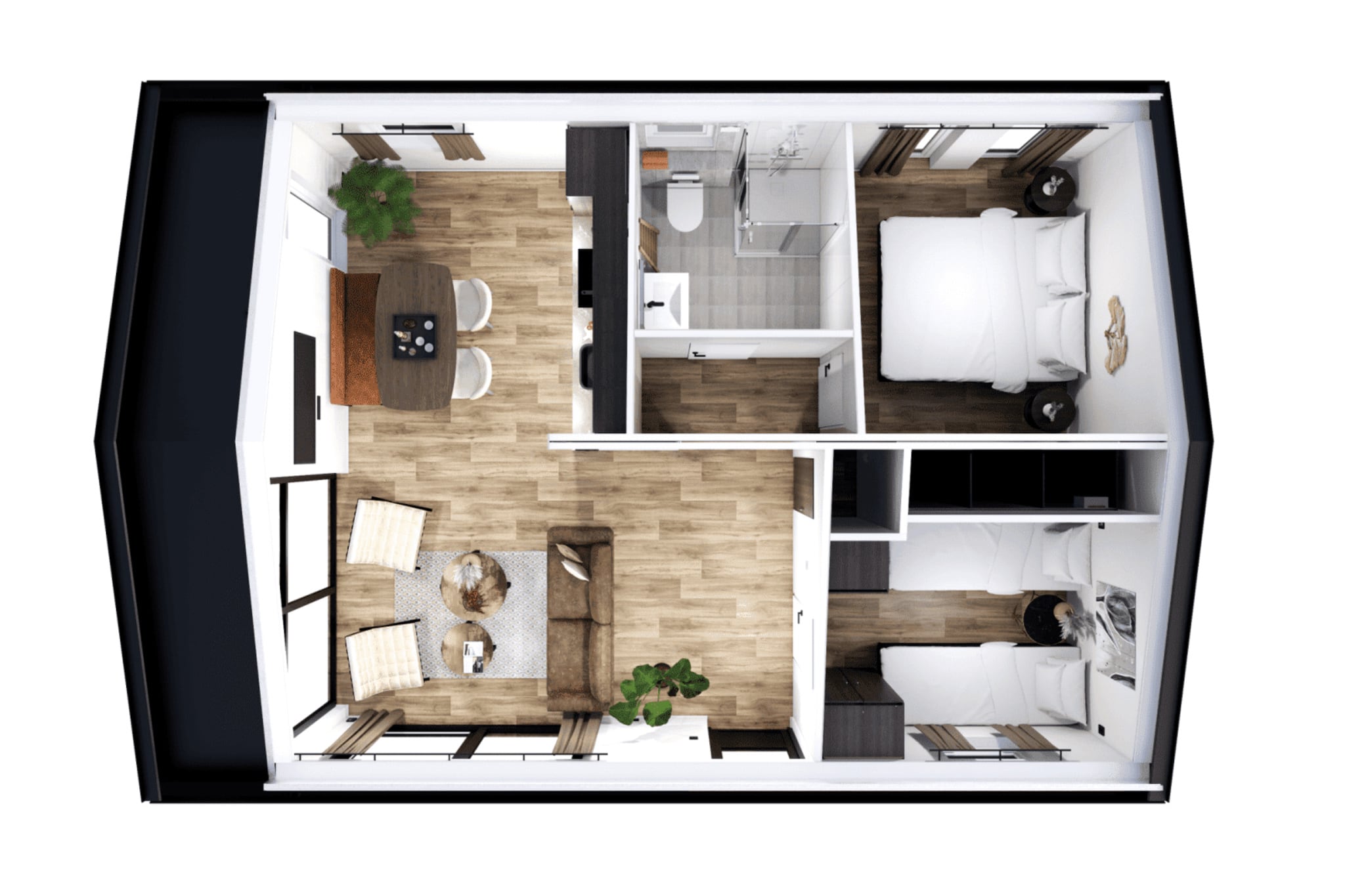 Chalet Edelhert-Plattegrond