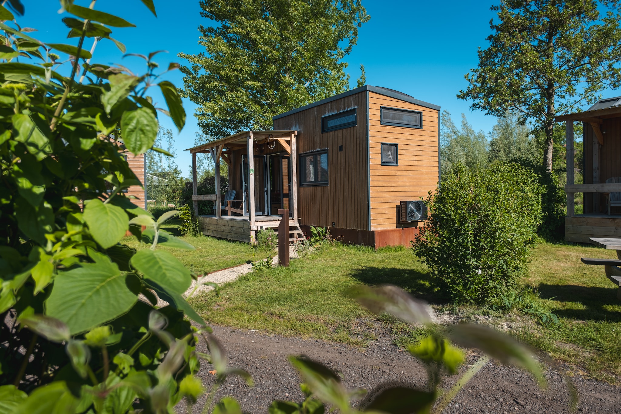 Tiny house voor 2  2 personen-Buitenkant zomer