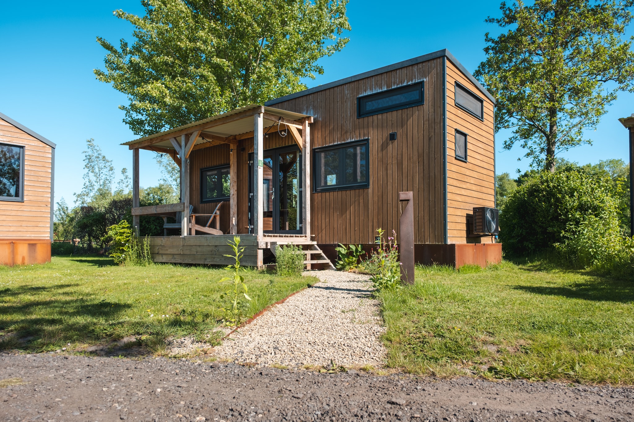 Tiny house voor 2  2 personen-Buitenkant zomer