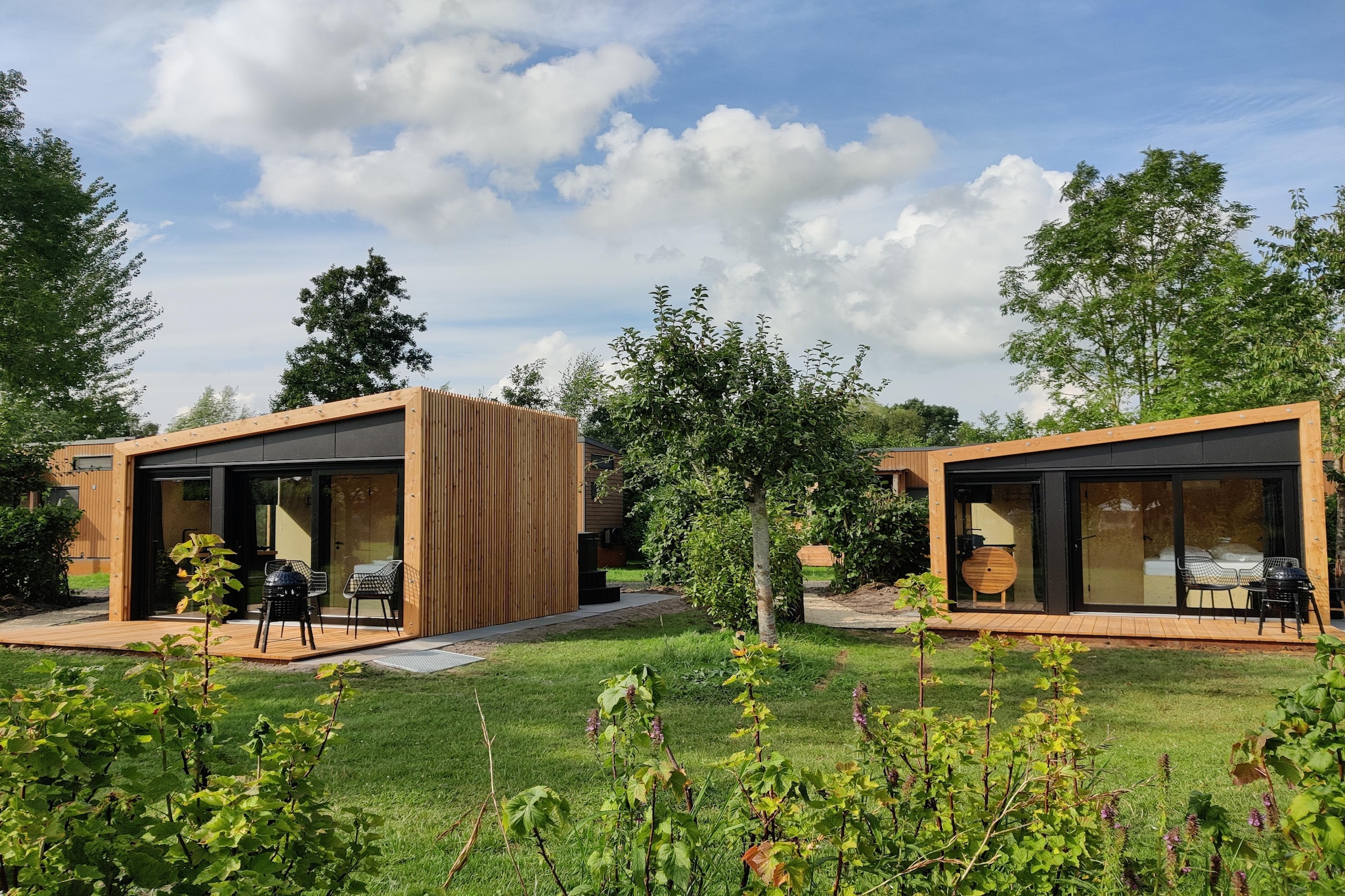 Wetland Cabin 2 persoons (op Boetiekpark de Kas, Scherpenzeel, Friesland)-Extérieur été