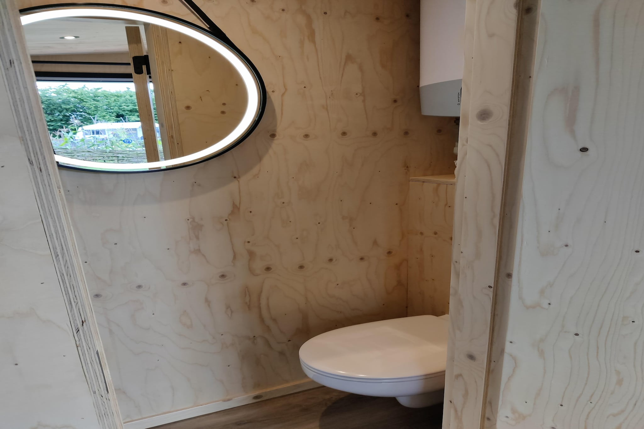 Wetland Cabin 2 persoons (op Boetiekpark de Kas, Scherpenzeel, Friesland)-Salle de bain