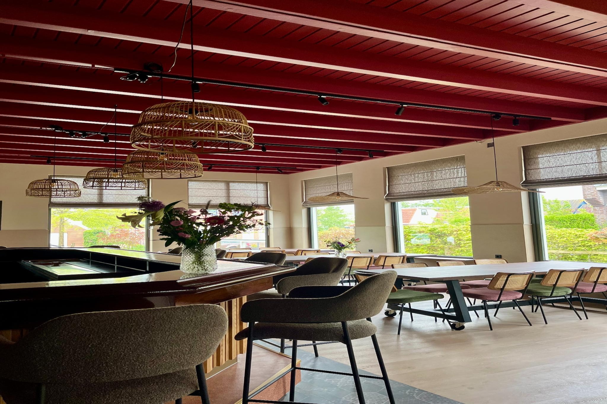 Groepsaccommodatie met 10 luxe tweepersoons kamers-Eetkamer