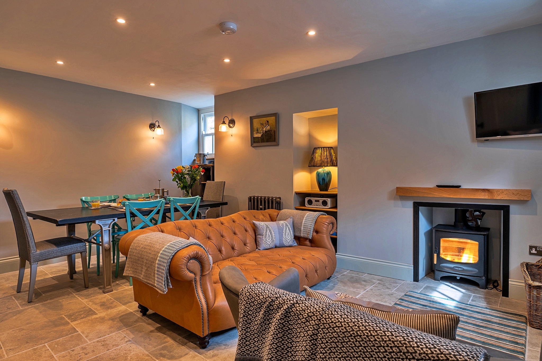Potters Cottage-Woonkamer
