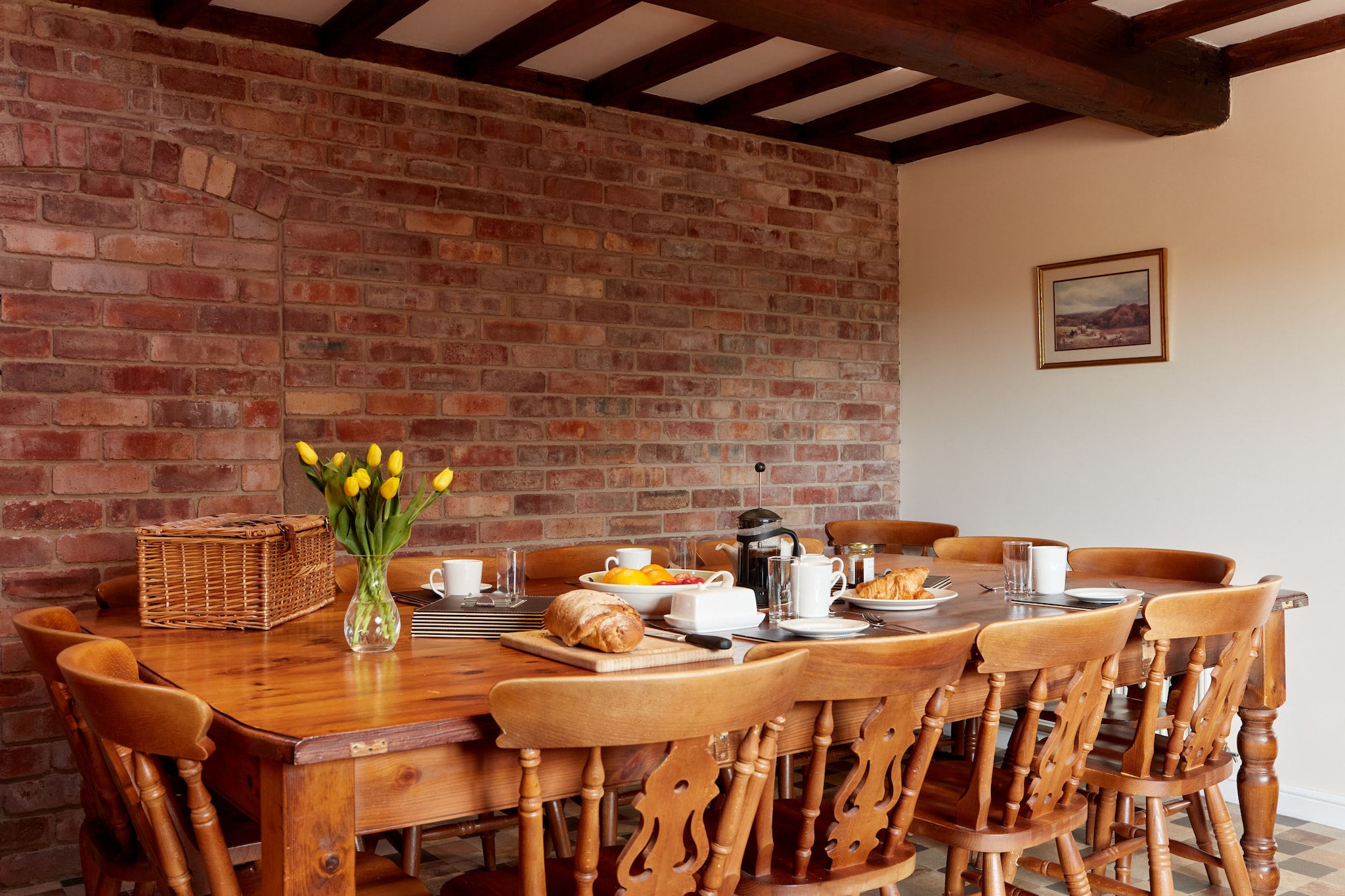 Nether Burrows Farm-Eetkamer