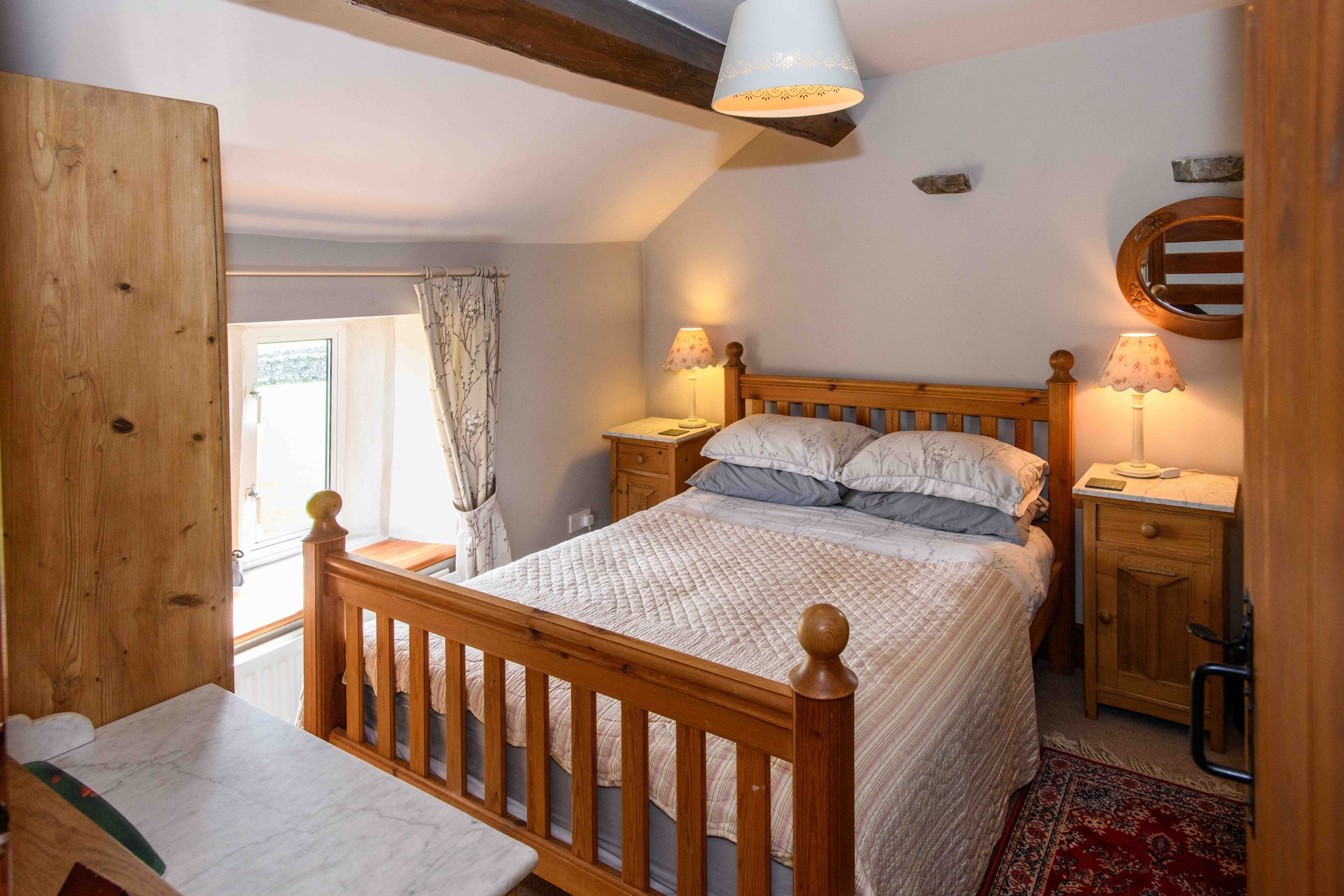 Shepherds Cottage at Mile House Farm-Slaapkamer