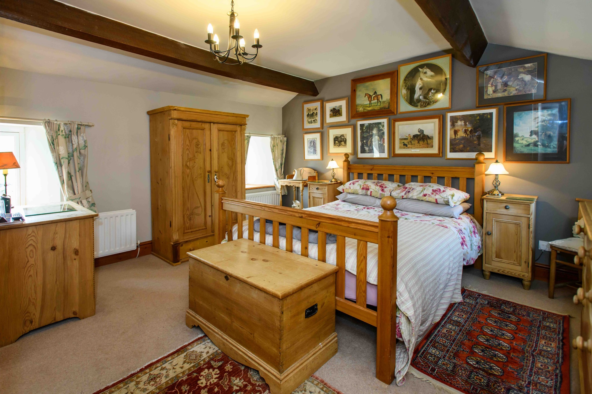 Shepherds Cottage at Mile House Farm-Slaapkamer