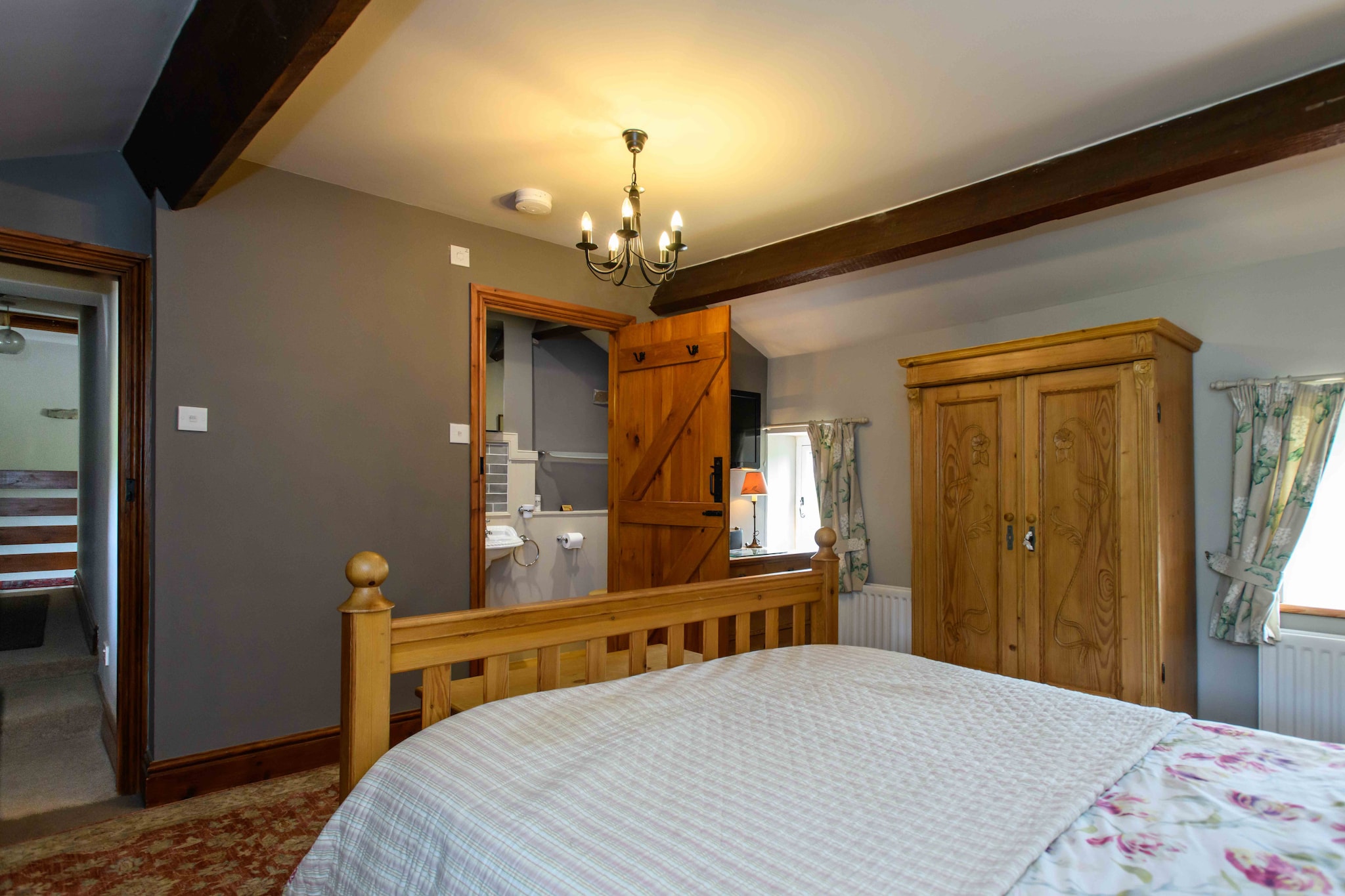 Shepherds Cottage at Mile House Farm-Slaapkamer