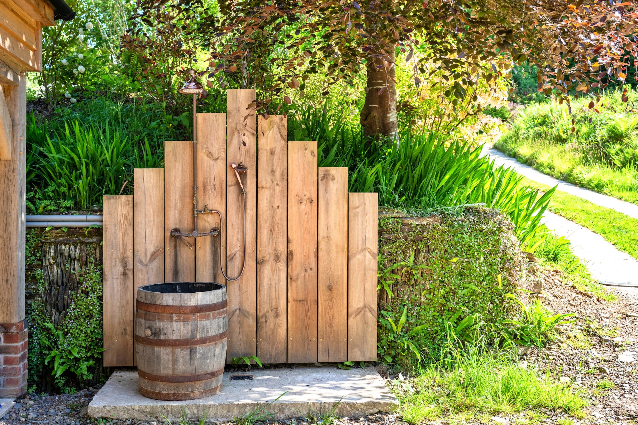 Dingles Farm Annexe-Tuinen zomer