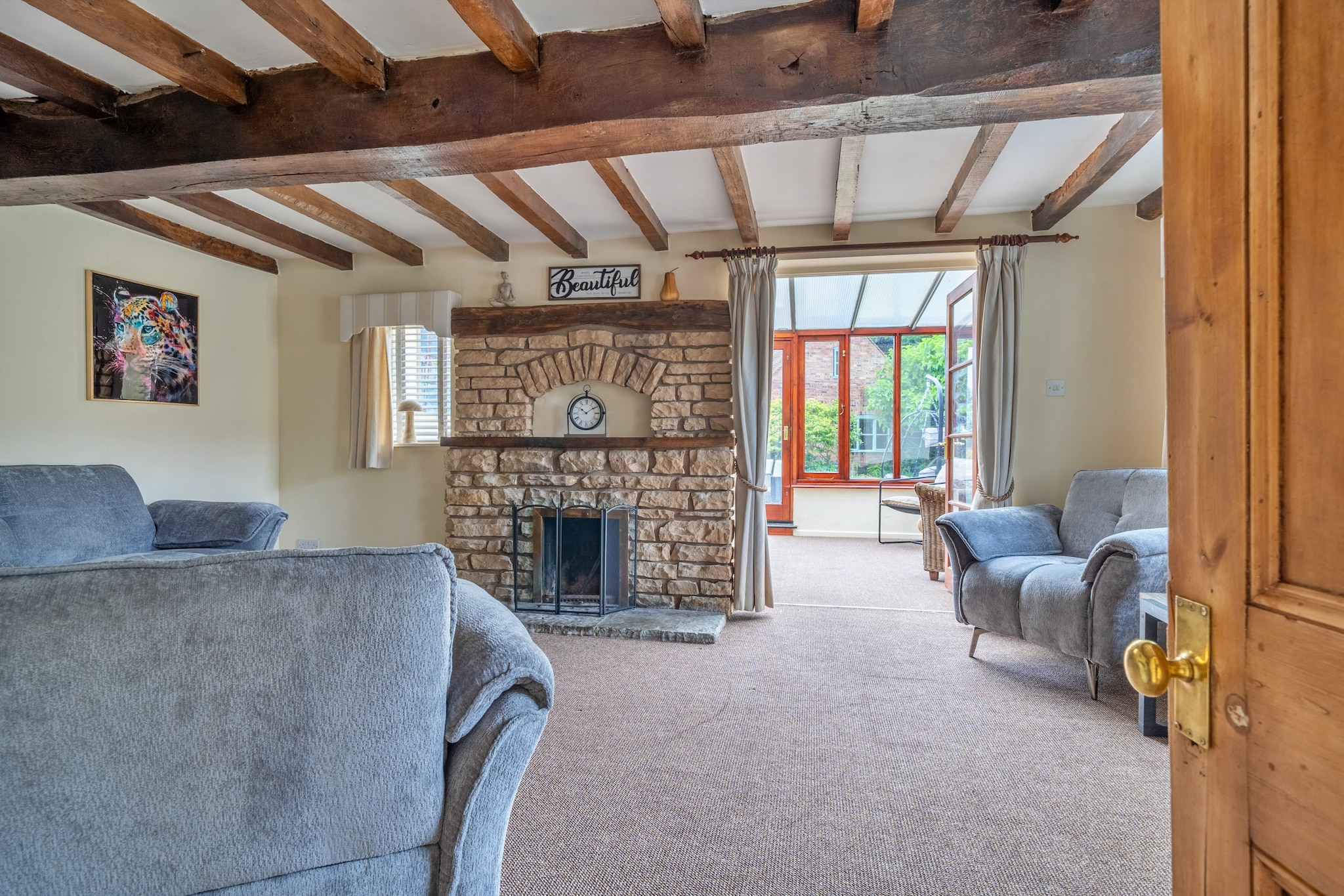 Barn Cottage-Woonkamer