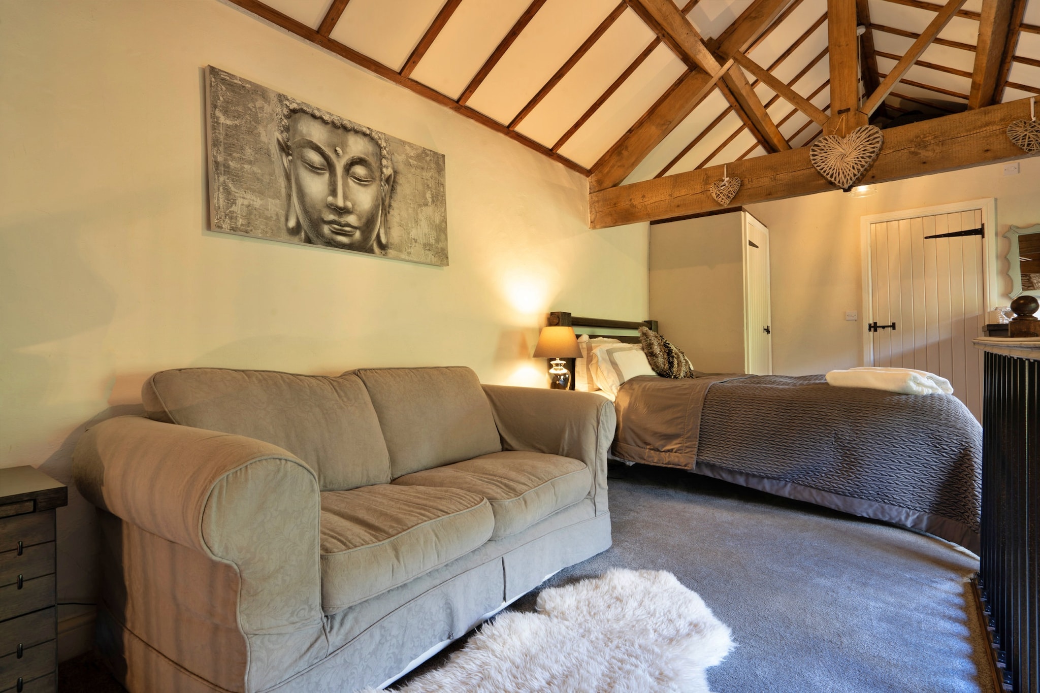 End Barn at Blackclough Farm-Slaapkamer