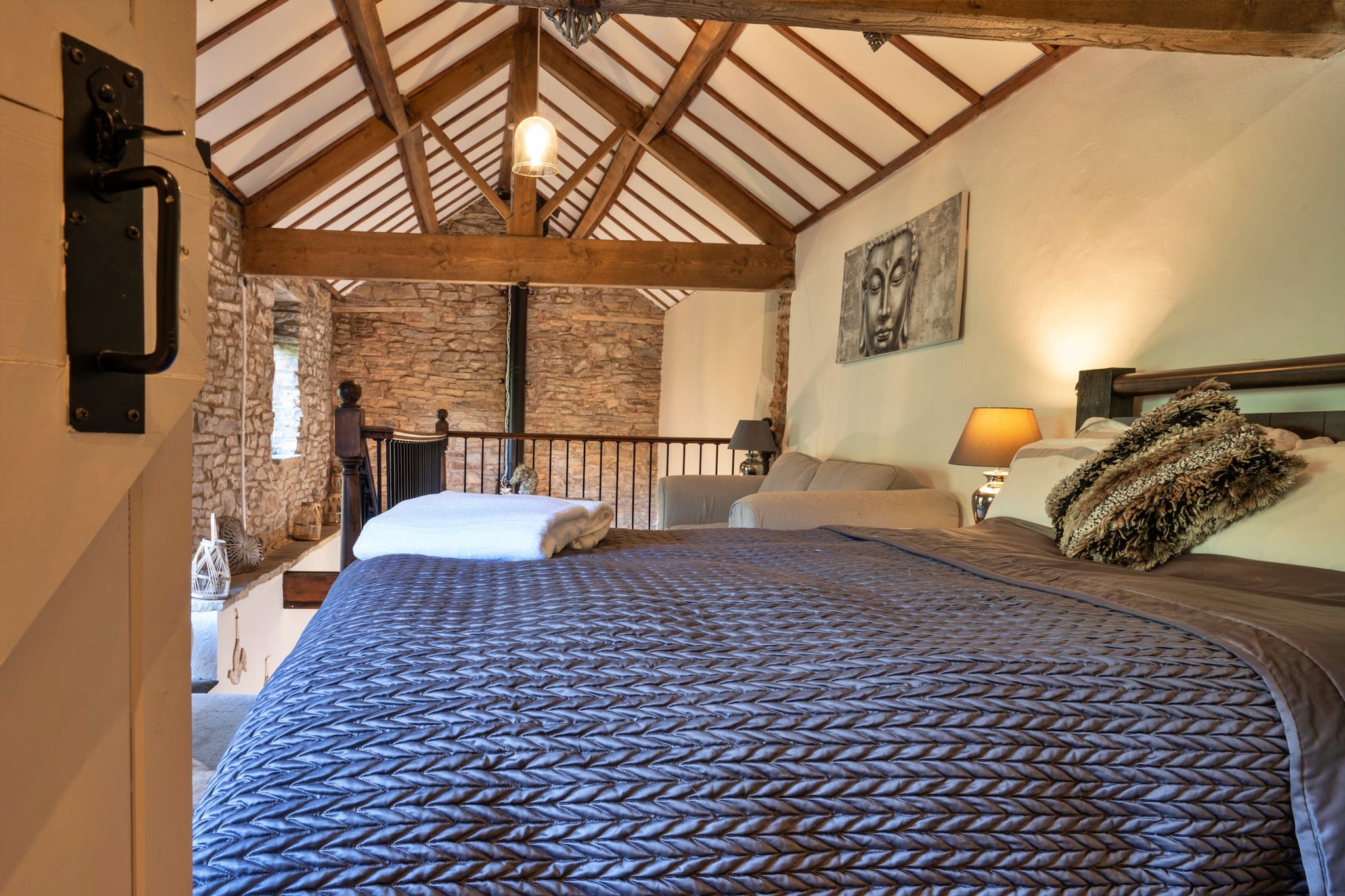 End Barn at Blackclough Farm-Slaapkamer