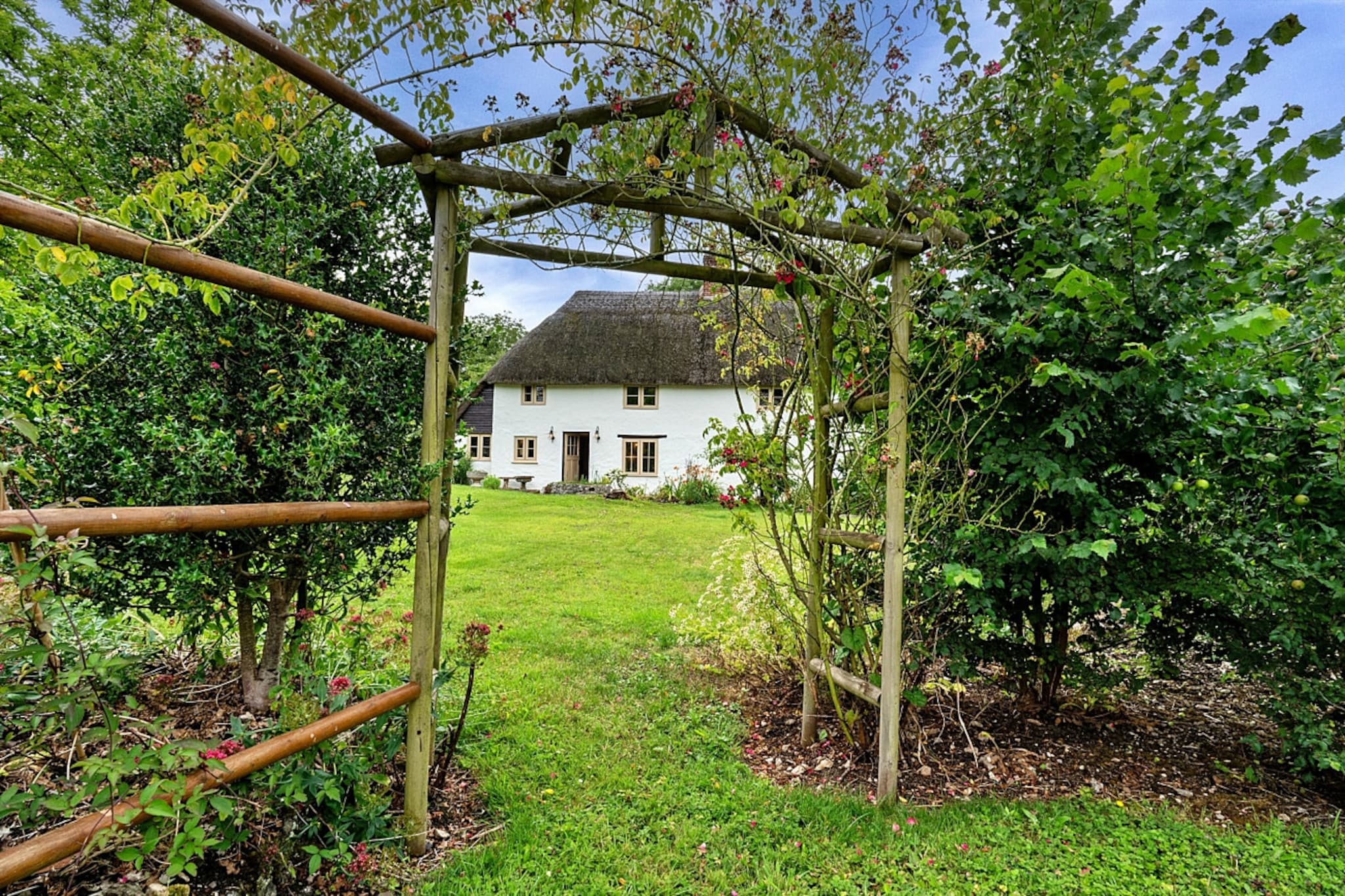 The Thatch at Winterborne Houghton-Gebieden zomer 1km