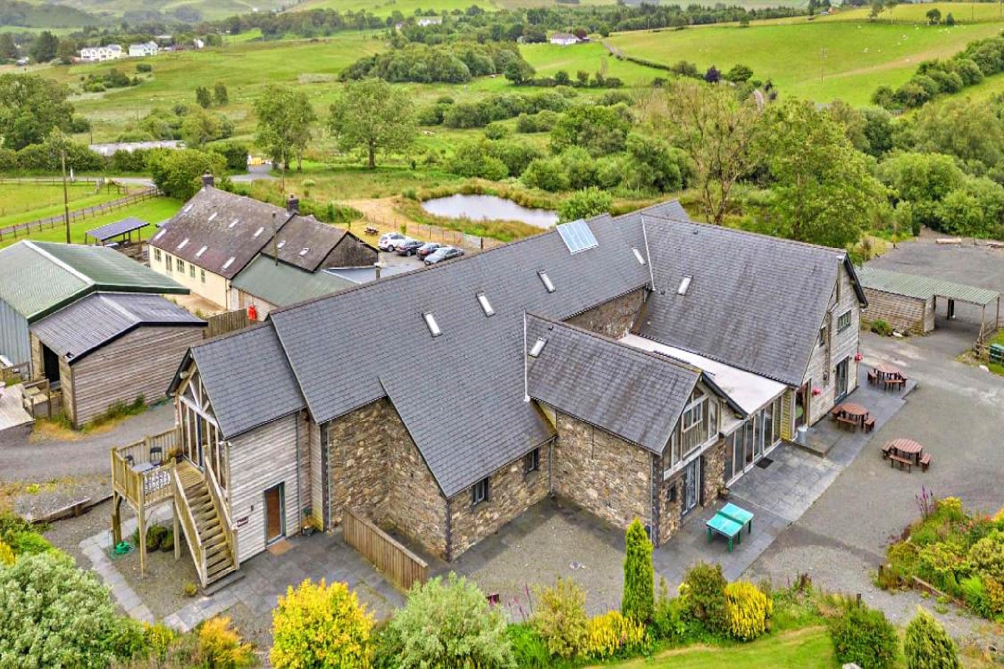 The Welsh Barn-Gebieden zomer 1km
