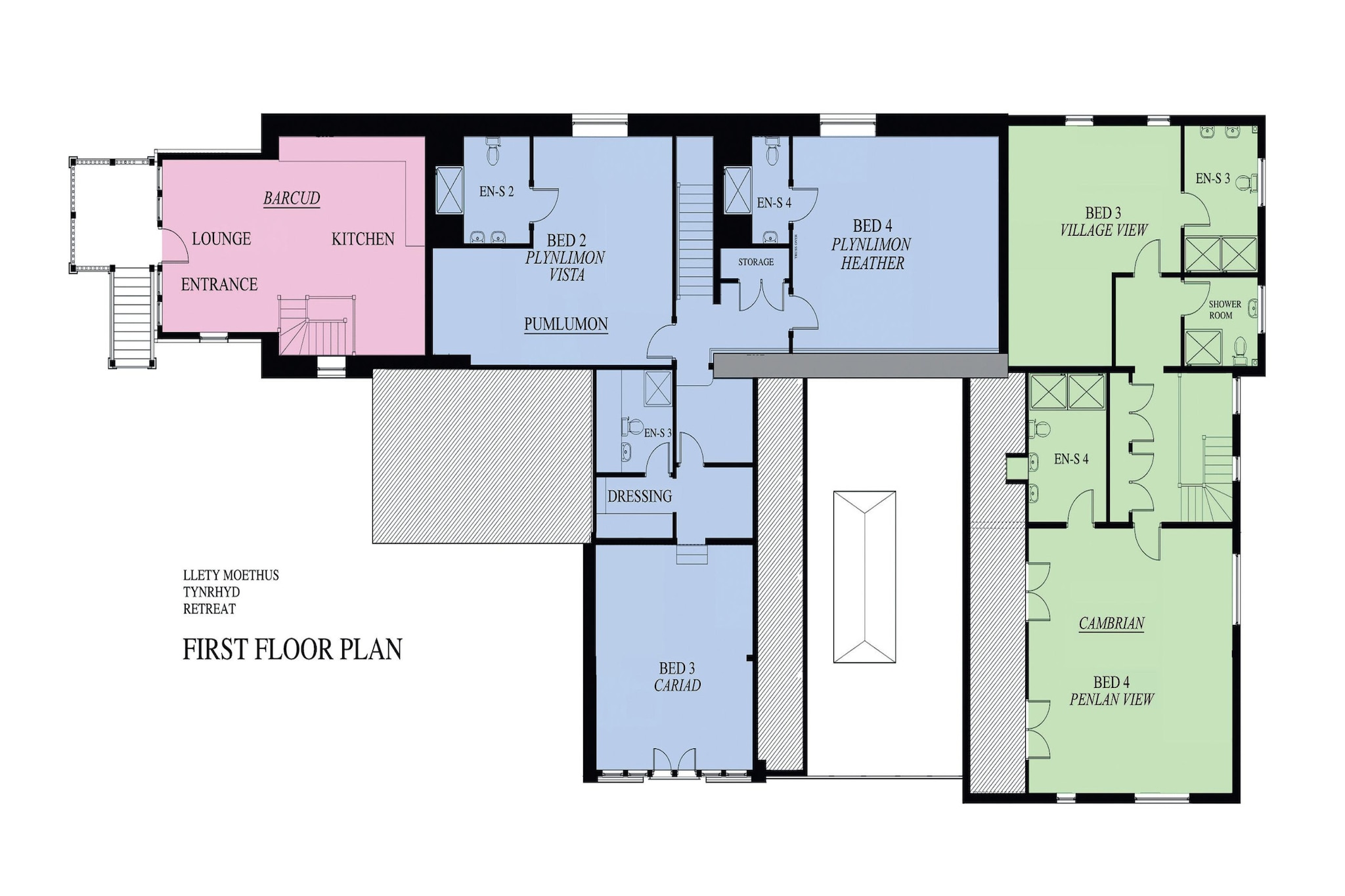 The Welsh Barn-Plattegrond