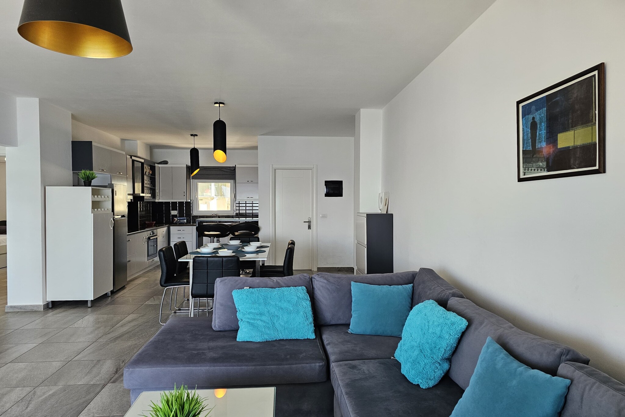 Wonderful Apartment in Saranda - 272-Living room