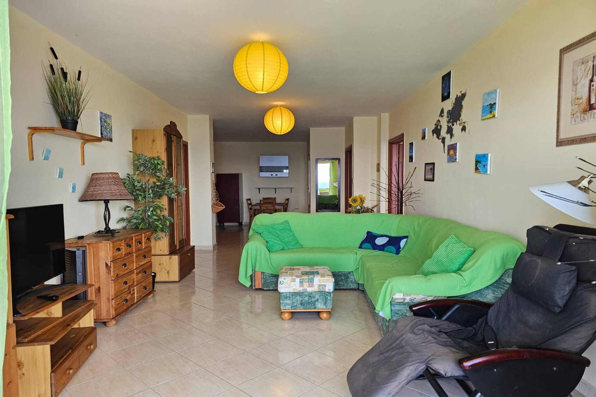 Front line apartment in Saranda - 254-Living room