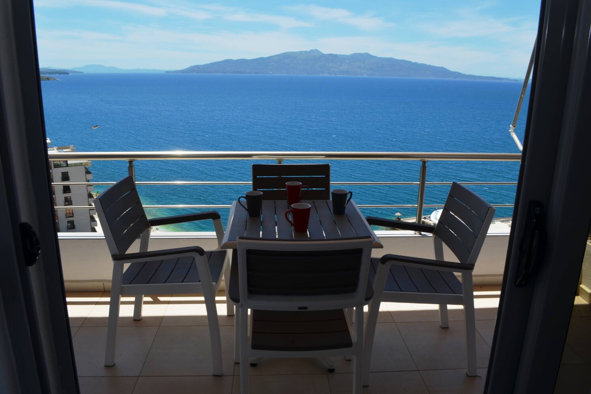 Beautifu Sea View Apartment in Saranda - 271-Outdoor