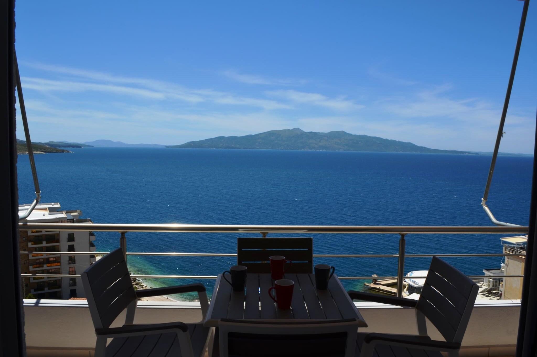Beautifu Sea View Apartment in Saranda - 271-Outdoor